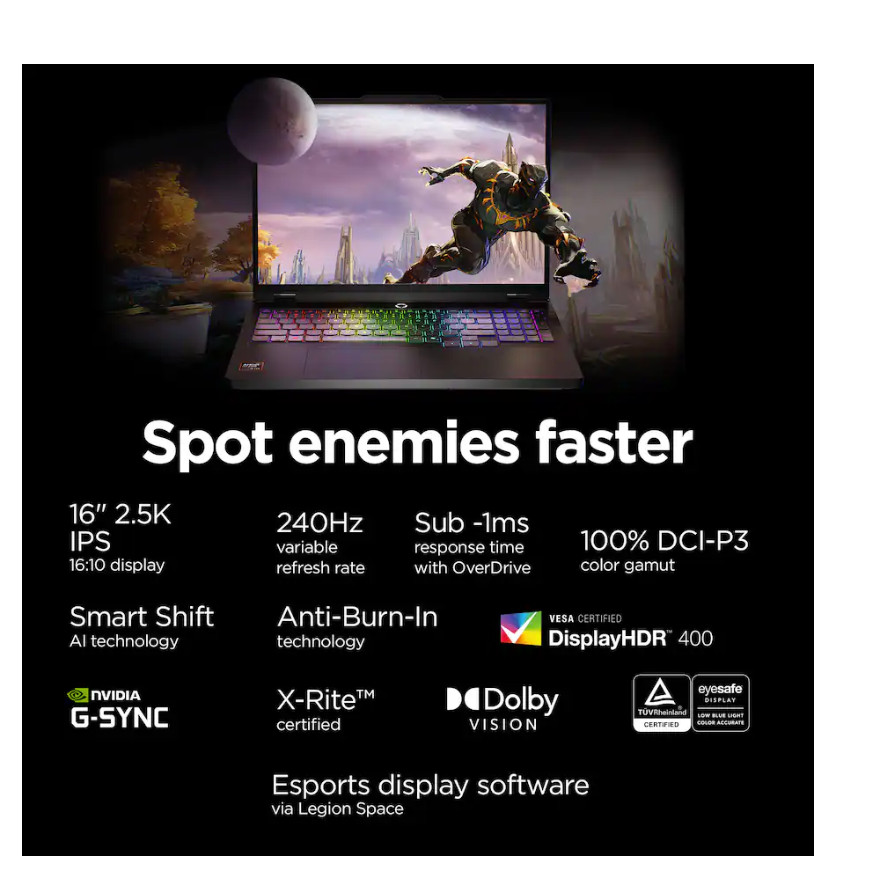 Lenovo Legion Pro 5 16″ 2.5K Gaming Laptop – AMD Ryzen 9 8945HX 2023 – NVIDIA