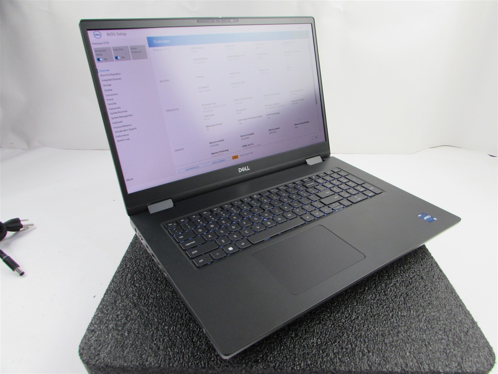 DELL PRECISION 7770 1920×1080 FHD I7-12850HX 512GB 32GB RAM RTX A3000 WIN 11 PRO
