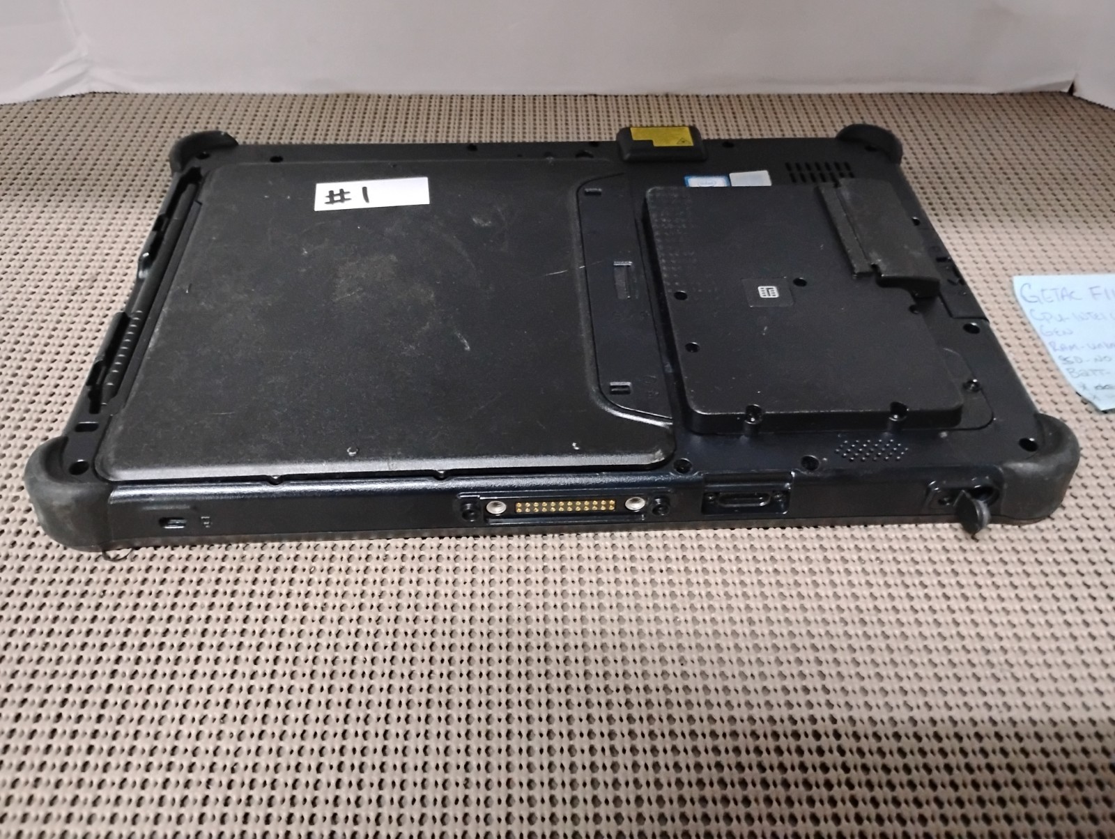 GETAC F110 INTEL CORE I5 7TH GEN 8GB RAM NO HD/BATTERY OR POWER CORD PARTS ONLY