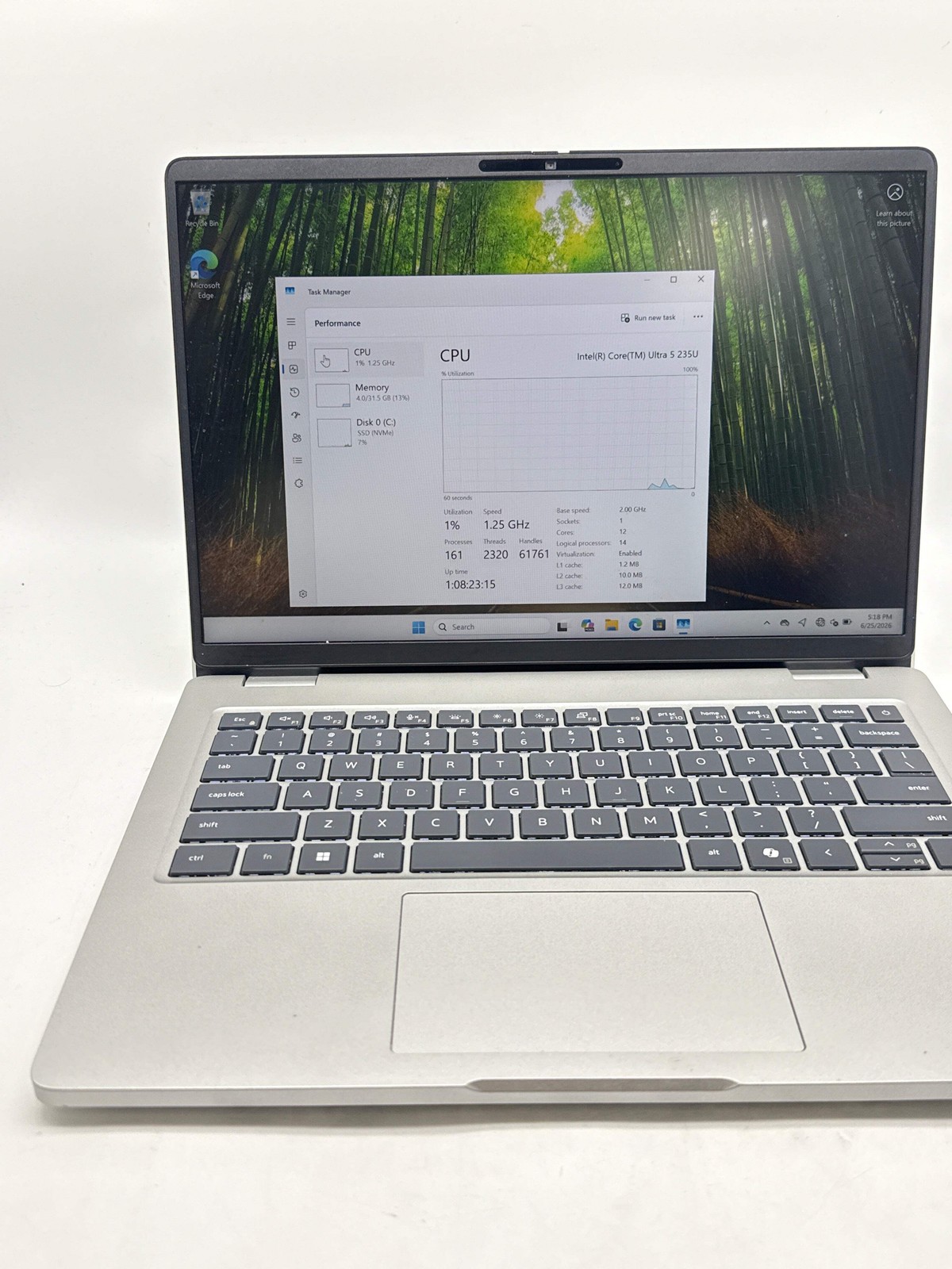 Dell Pro 14 PC14250 14″ Core Ultra 5 235U 32GB RAM 256GB SSD – Used