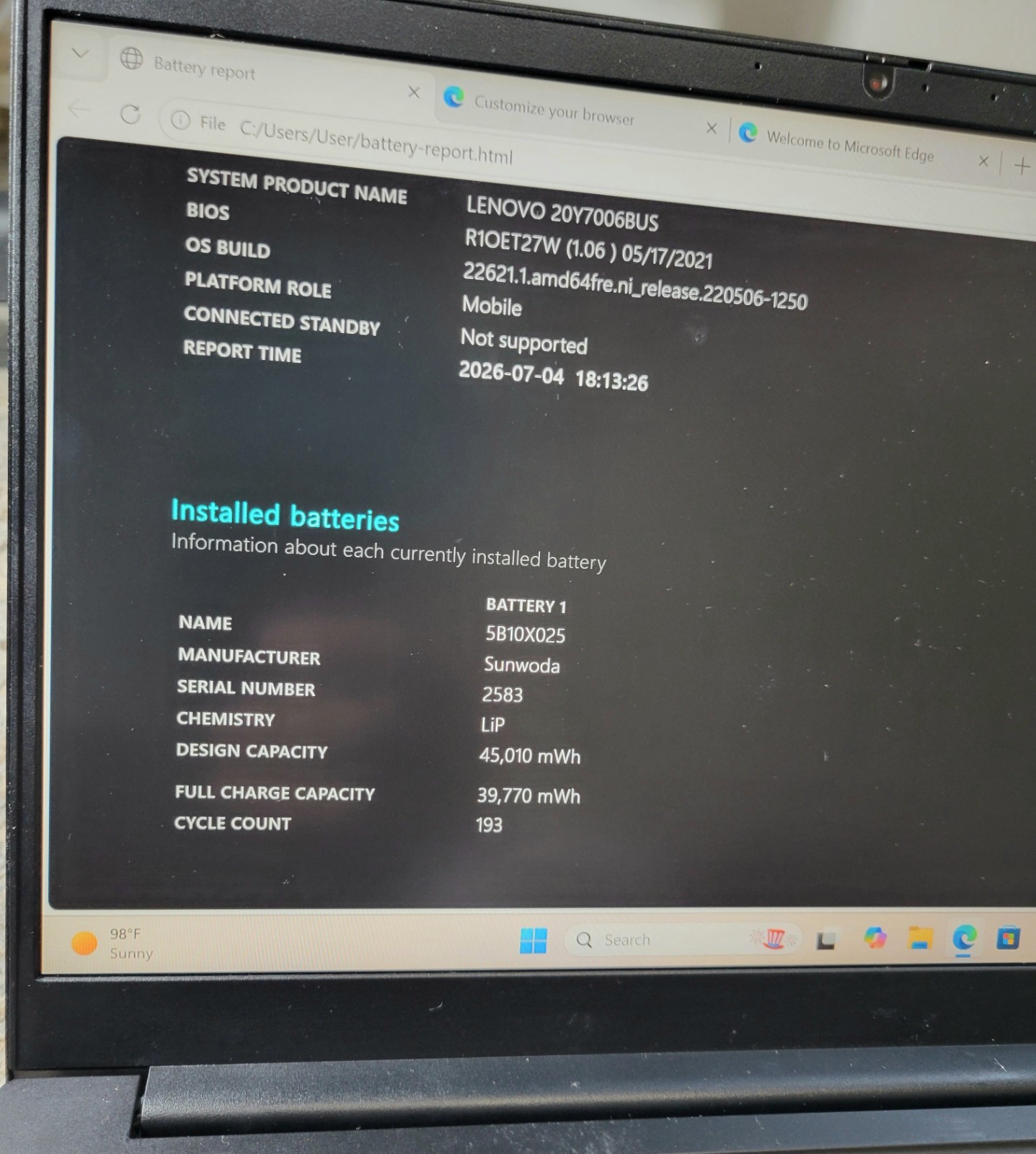Lenovo ThinkPad E14 Gen 3 Ryzen 7 with Radeon Graphics 14″ 16Gb 256Gb Ssd. Good