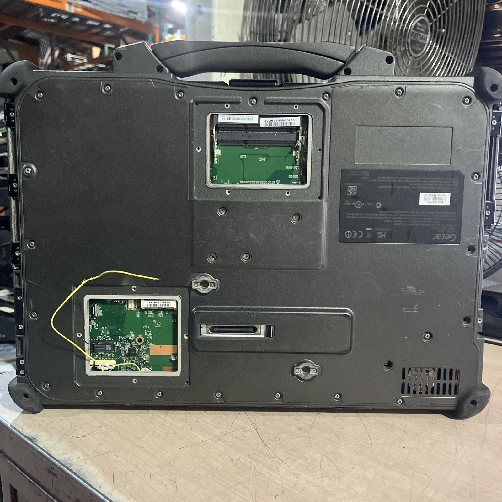 GETAC X500 NO RAM RUGGED MOBILE LAPTOP