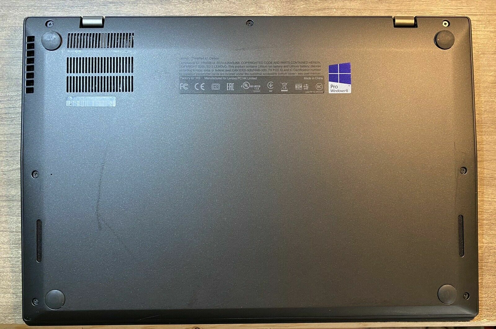 Lenovo ThinkPad X1 Carbon 2nd 14in. (240GB, Intel Core i5 4th Gen., 1.9GHz, 4GB)