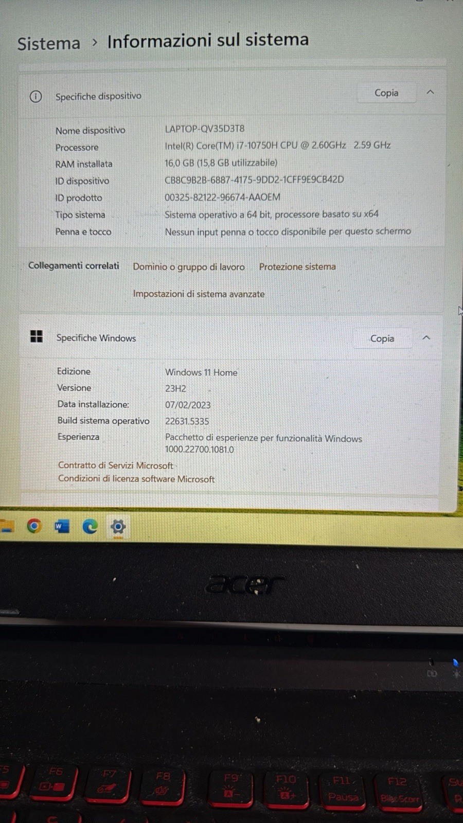 acer nitro 5 (modello AN515-55)
