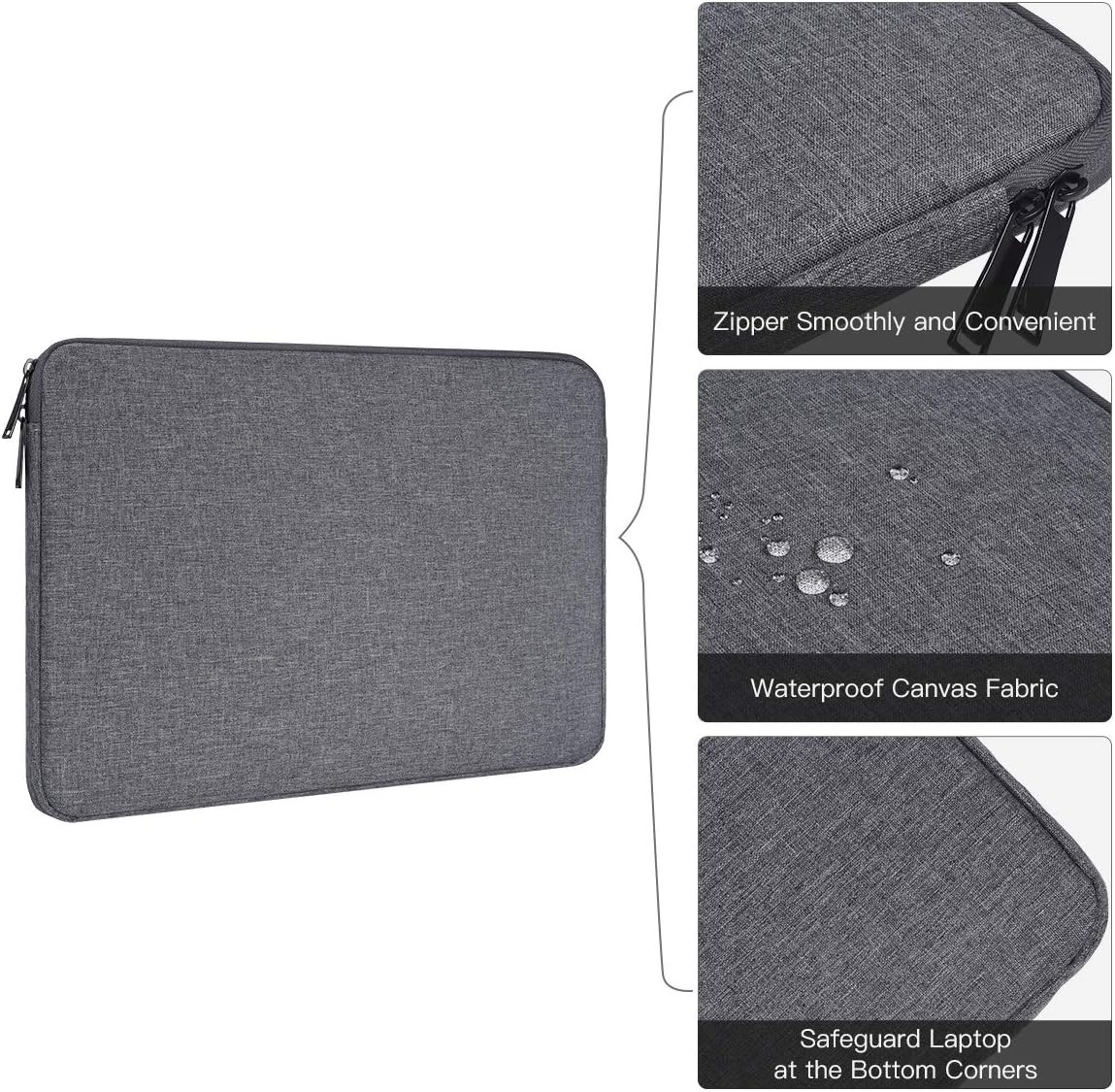 Laptop Sleeve Case 15.6-16 inch for Lenovo Yoga 7i, Legion Pro 7i, Space Grey