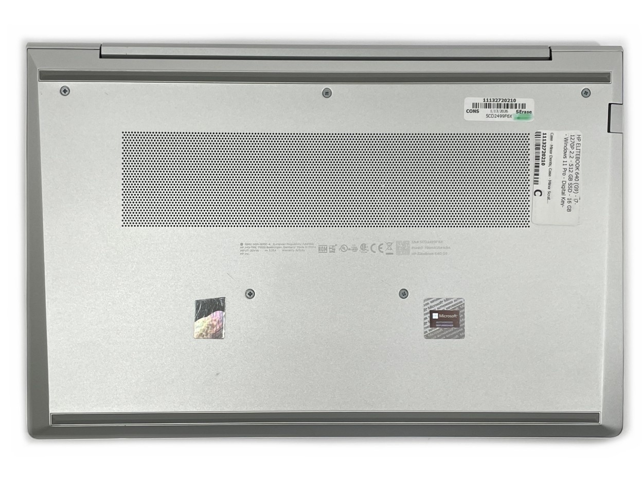 HP EliteBook 640 G9 Laptop i7-1270P 512GB SSD 16GB RAM – Win 11 Pro