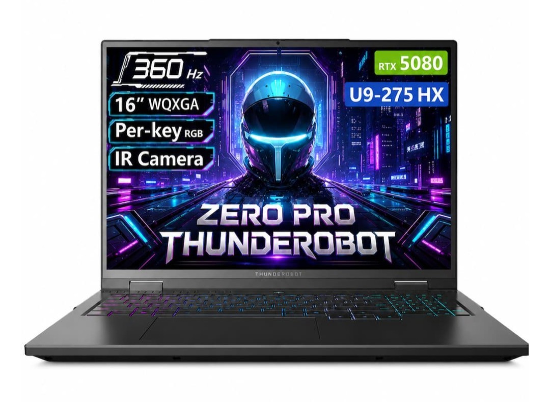 Thunderobot ZERO PRO 16in WQXGA Gaming Laptop Core Ultra 9 RTX 5080 & Cooler Pad