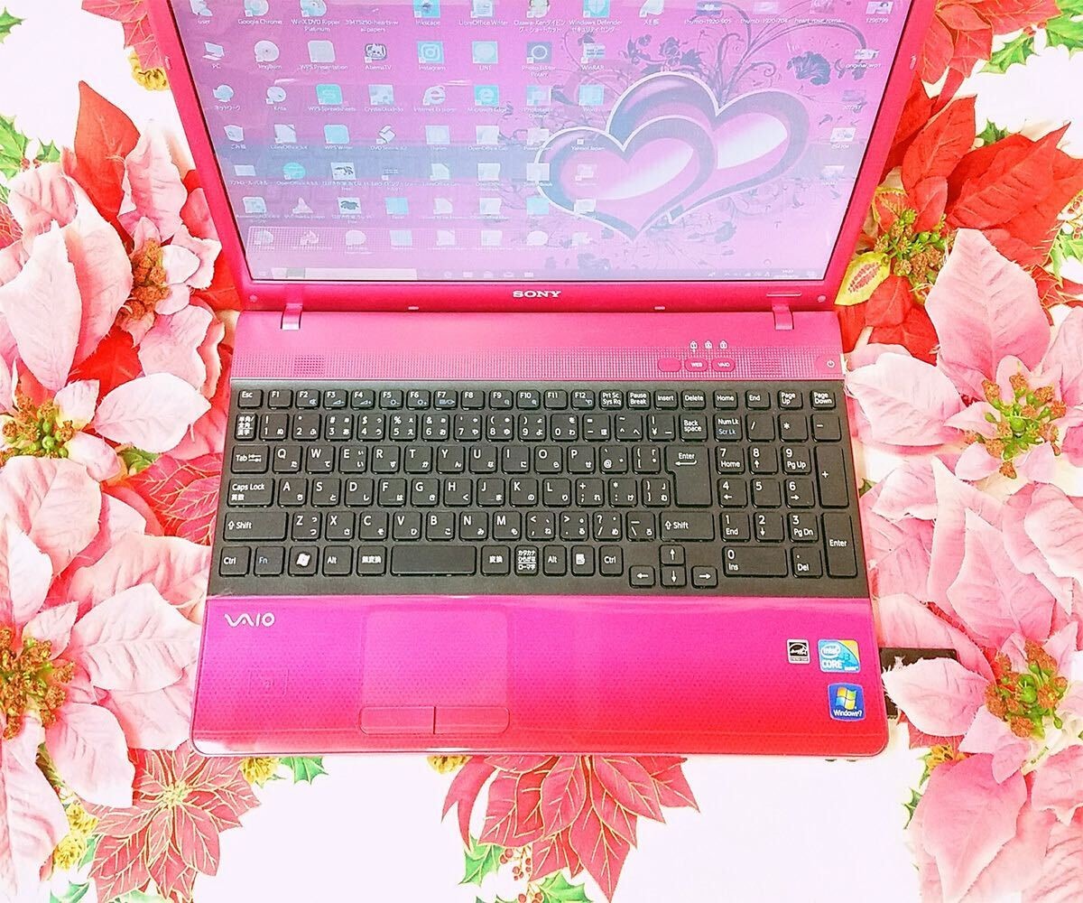 SONY VAIO Pink Intel Core i5 Windows 11 SSD 256GB 8GB Blu-ray DVD Used from JP