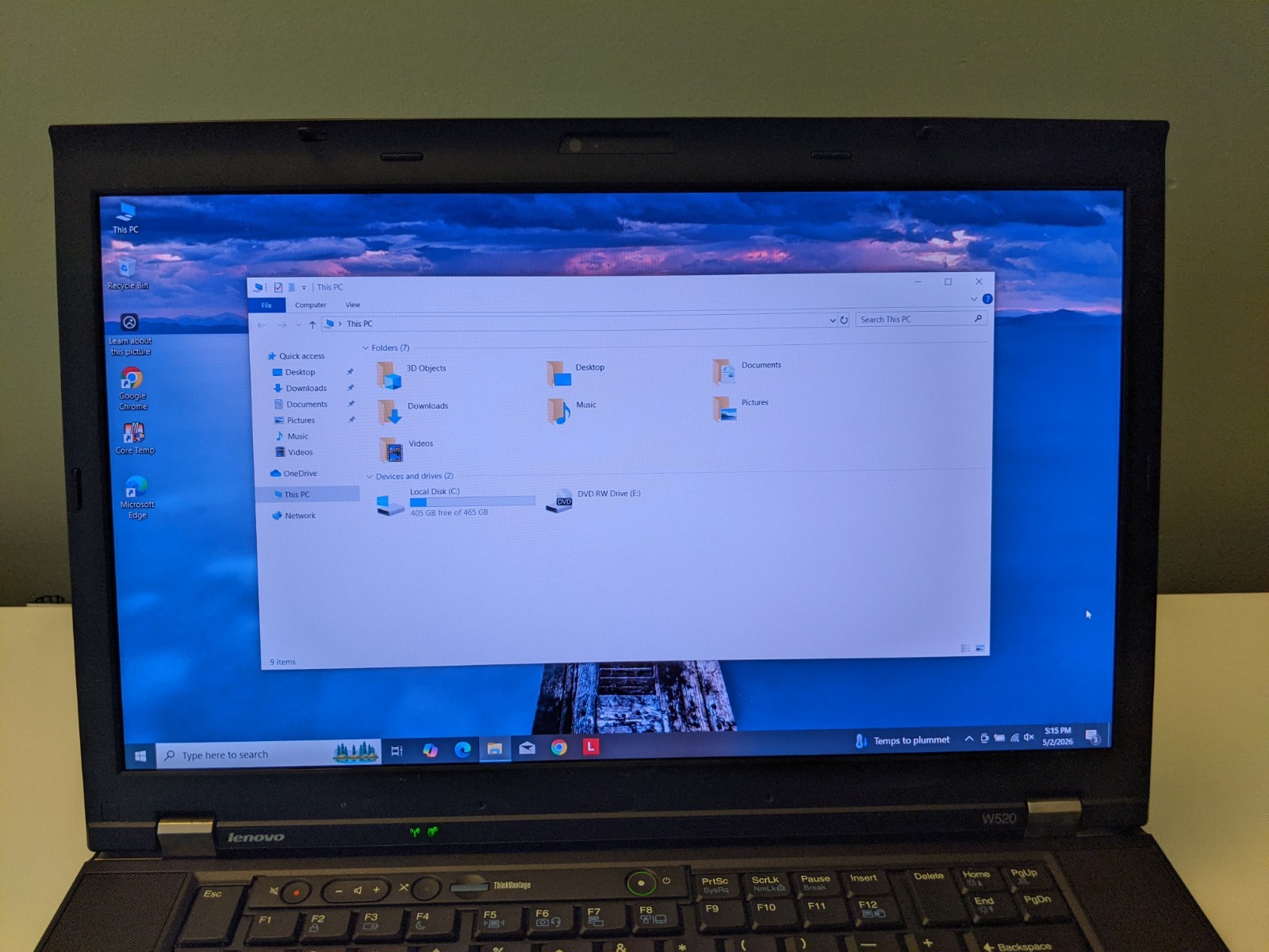 Lenovo ThinkPad W520 15.6” Laptop i7 Extreme 32GB RAM 500GB SSD Win 10 Pro