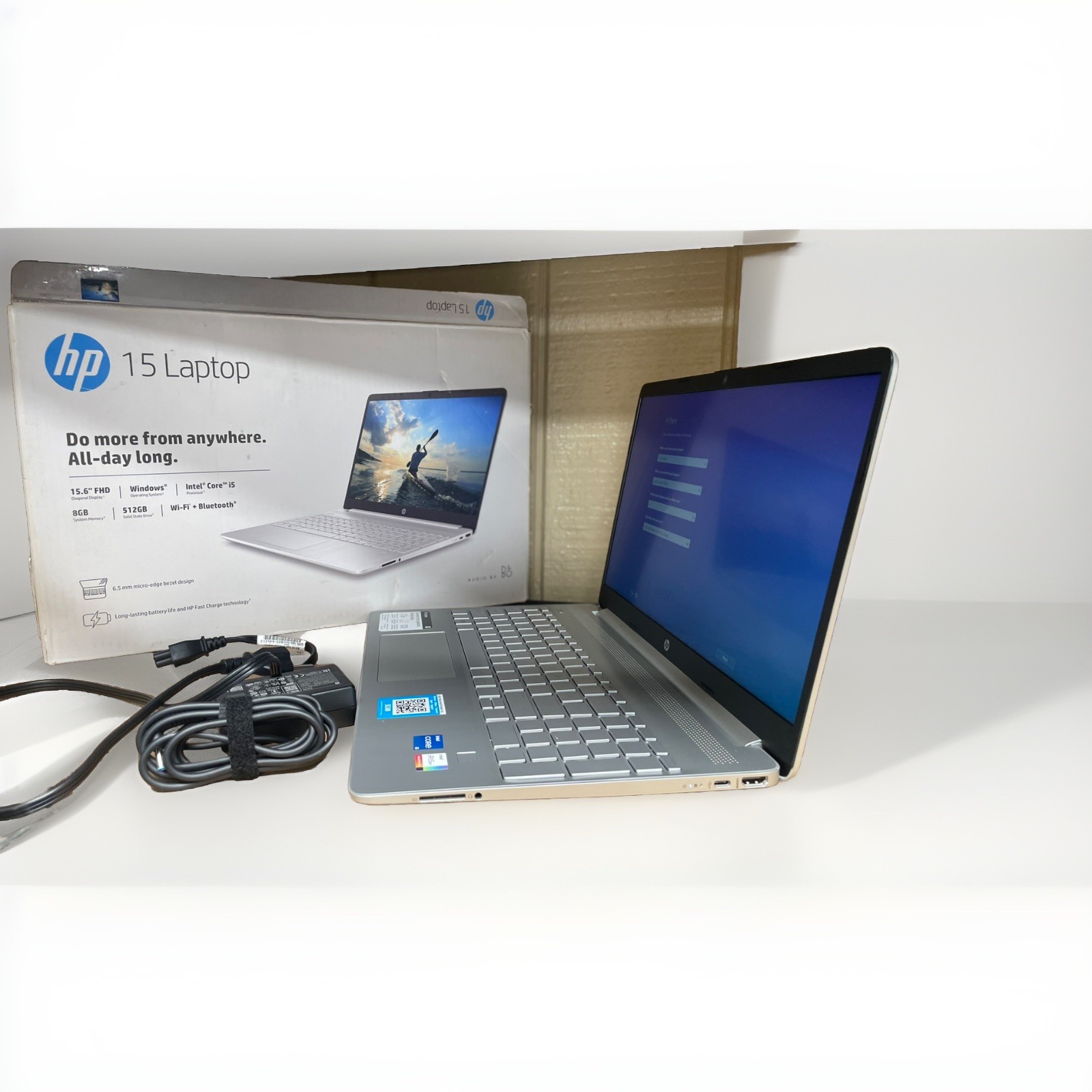 HP 15.6″ Intel Core i5-1135G7, 2.4GHz Intel Iris 8GB Ram 512SSD W11 (USED)