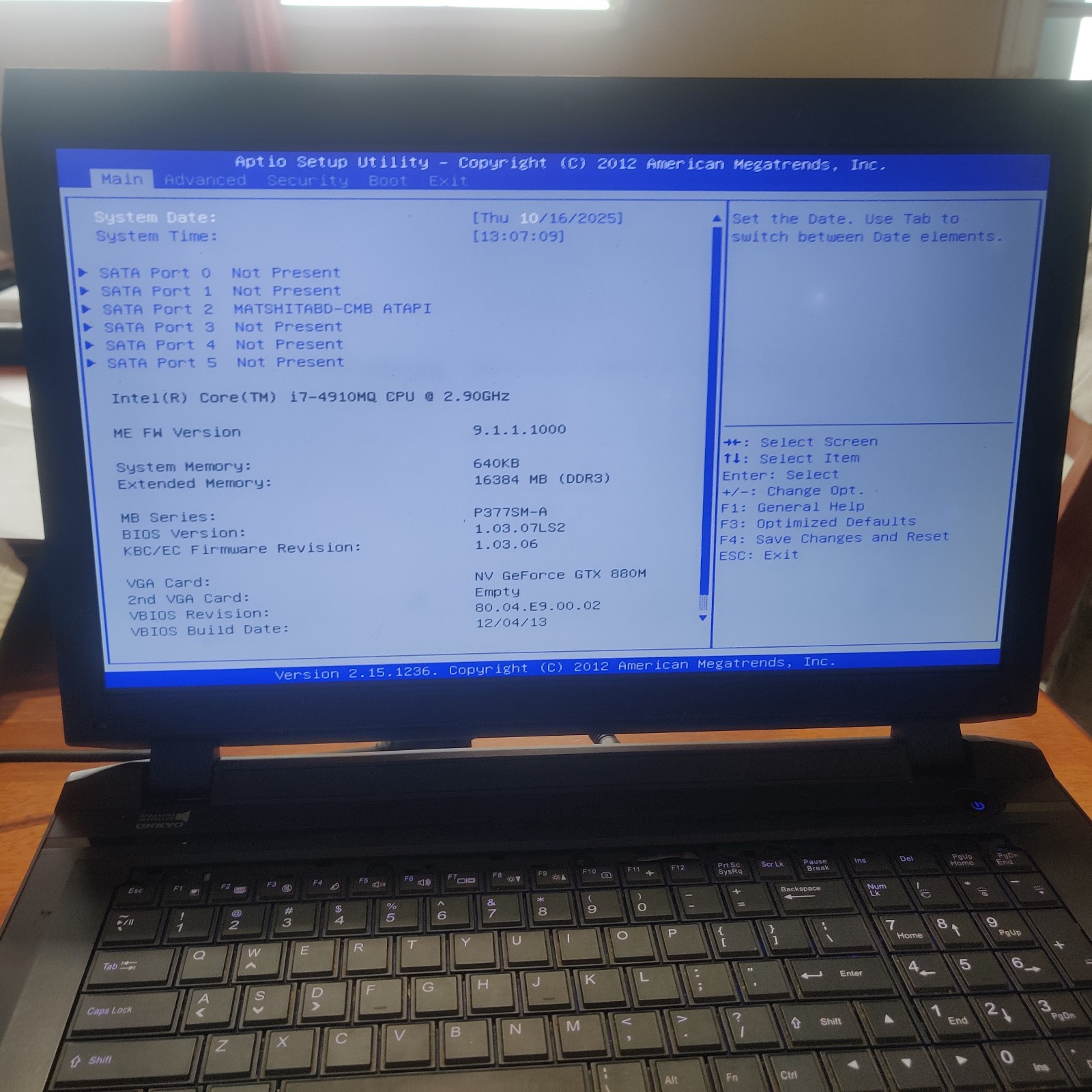 Clevo P377SM-A DigitalStorm laptop NO CPU NO GPU TESTED Works with Issues Read.