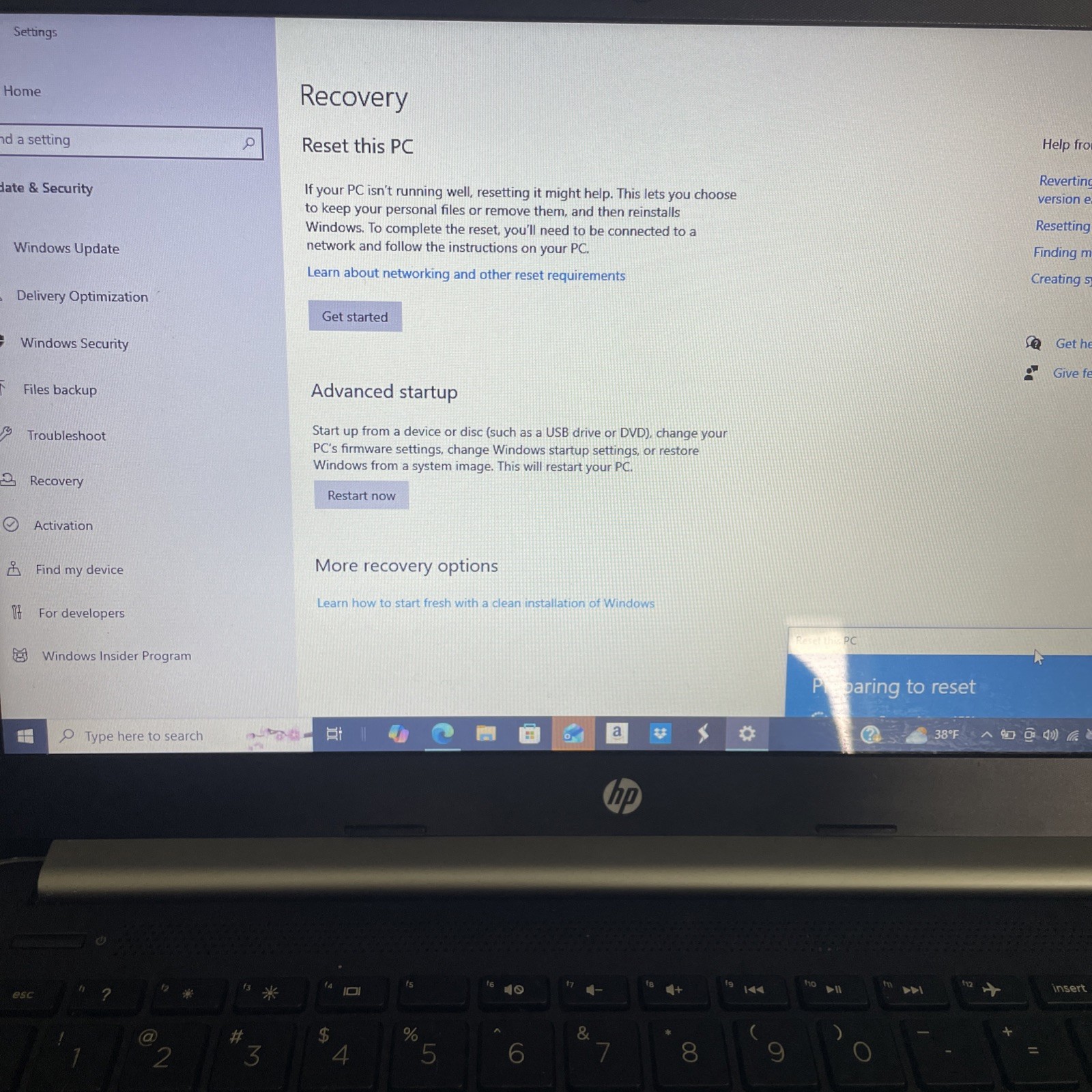 HEWLETT PACKARD HP Laptop 14-dk0053od 4gb Factory Reset R3 Amd A4-9125