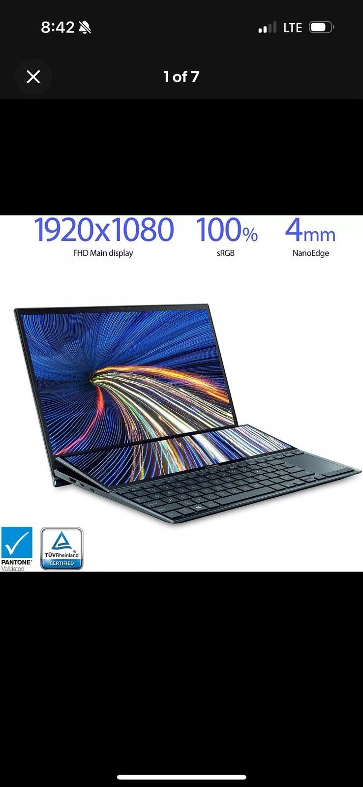 ASUS ZenBook Duo Dual Screen Laptop UX482EA-DS71T 14″ Touchscreen