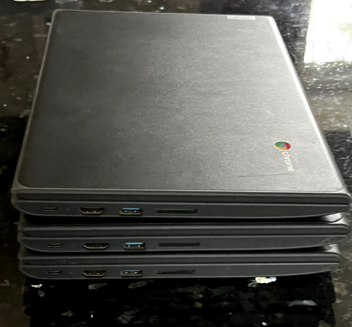 Lenovo 100e Chromebook 2nd Gen MTK 11.6″ 4GB 32GB Lot of 3 Tested