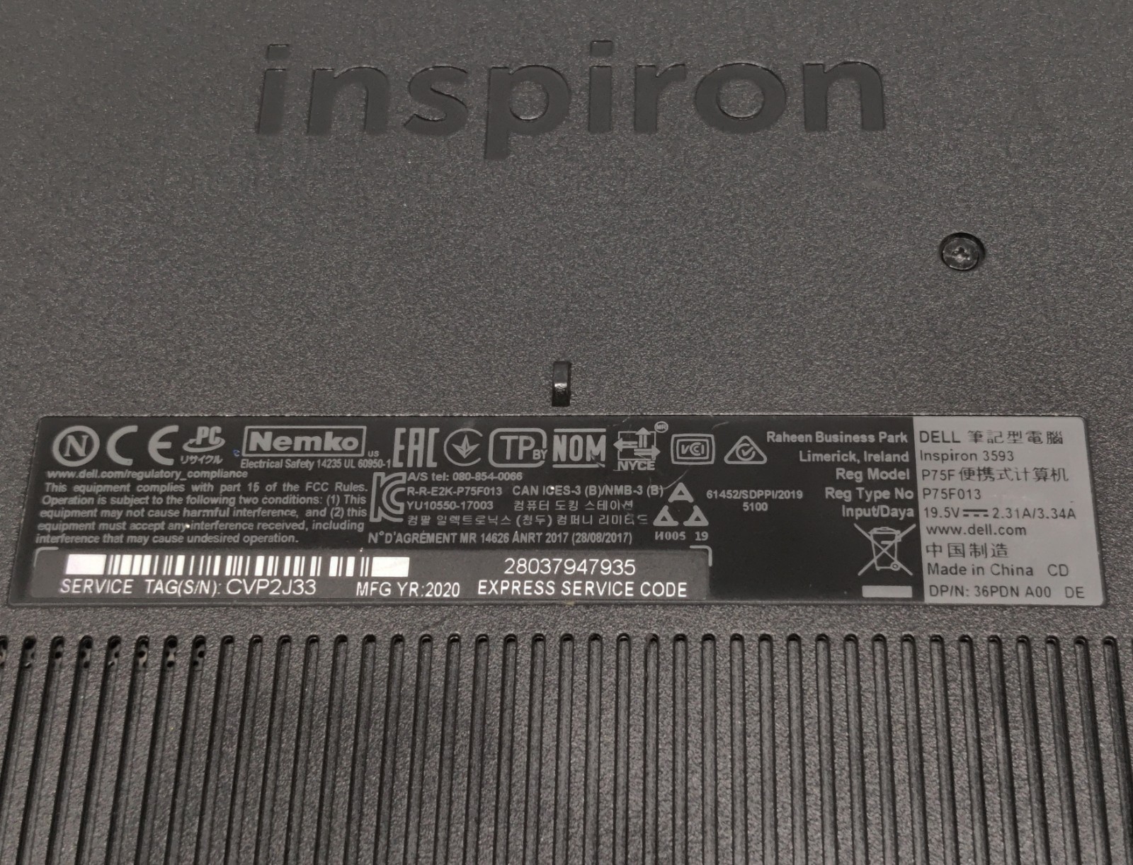 Dell Inspiron 15 | Touch Screen | i7 | 16GB RAM | 240GB NVMe + 1TB HDD | Win 11
