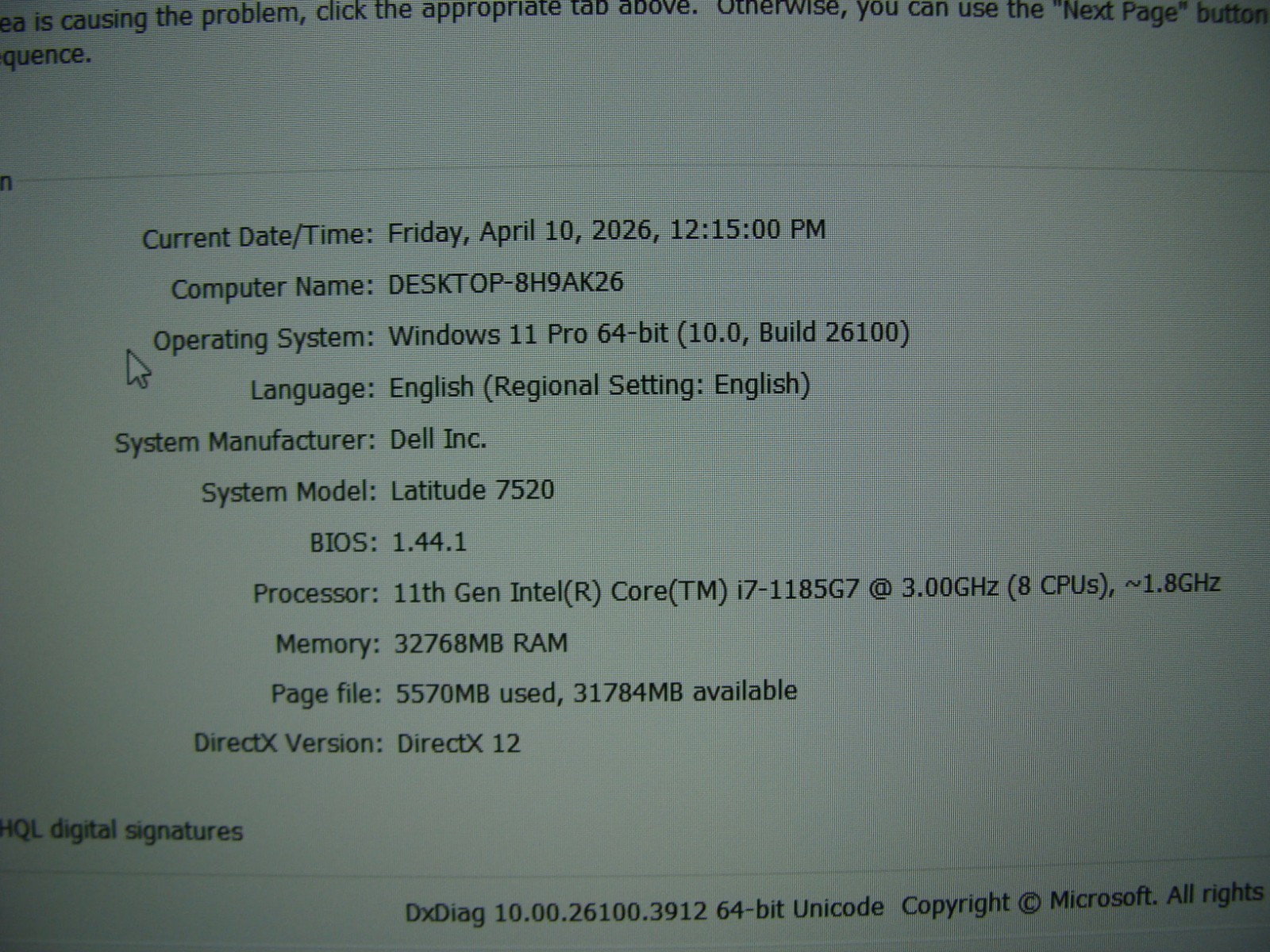 Dell Latitude 7520 15.6″FHD TOUCH core i7-1185G7 3GHz 32GB 1TB SSD +Charger