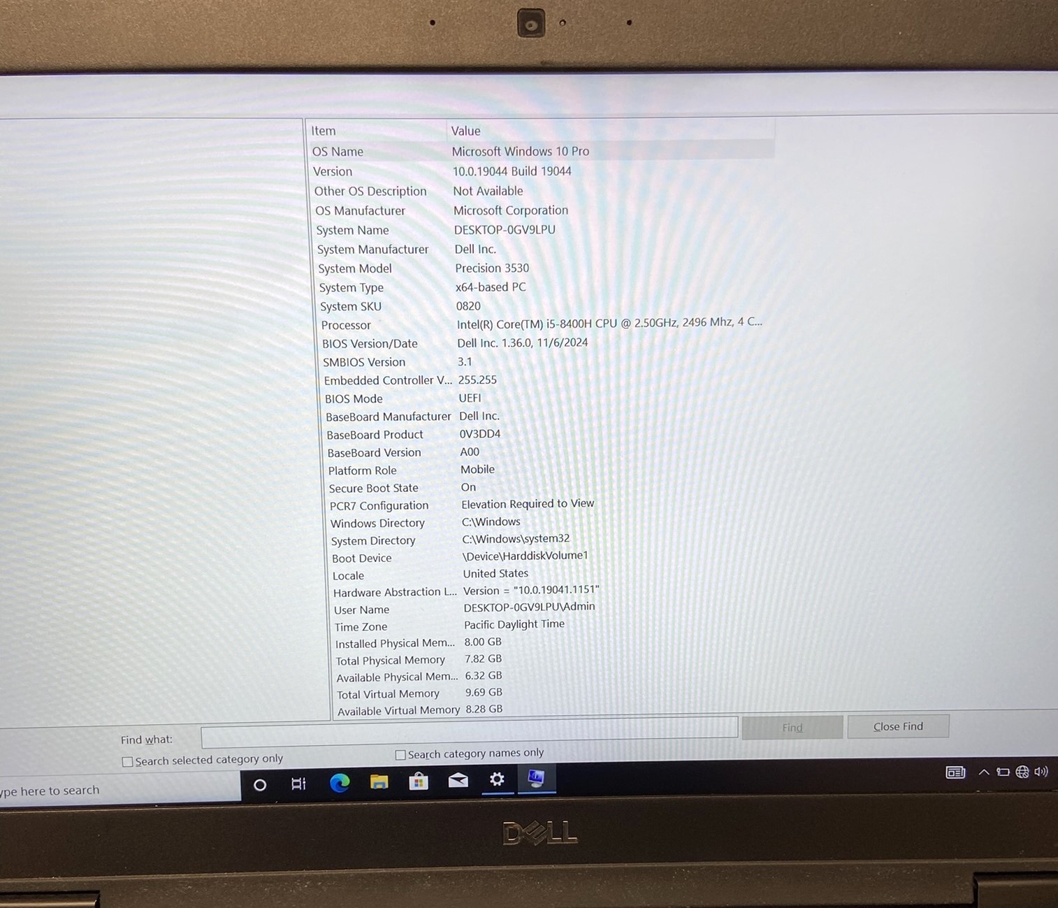 Dell 3530 Laptop 15.6″ Display Intel Core i5 8th Gen. 500GB HD – 8GB RAM