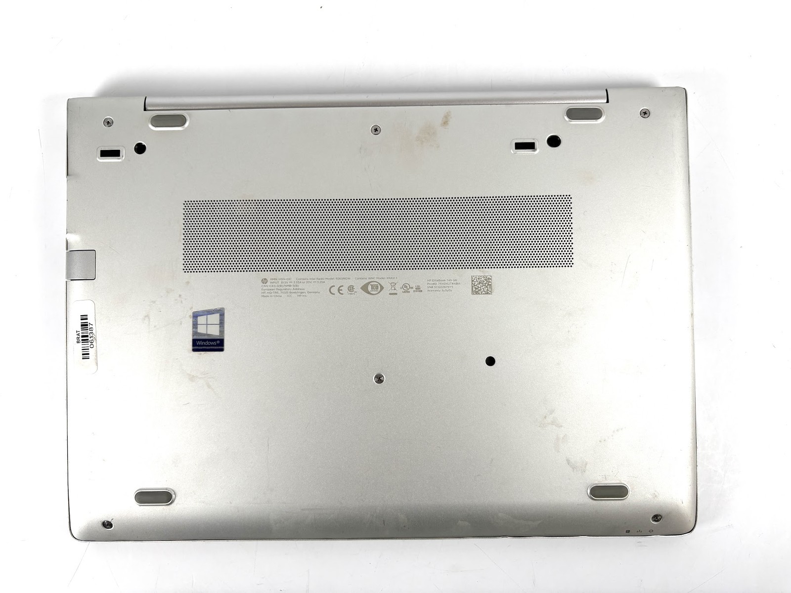 FOR PARTS: HP EliteBook 745 G6 – 14″, 2.3GHz Ryzen 7 PRO, 16GB RAM, 256GB SSD