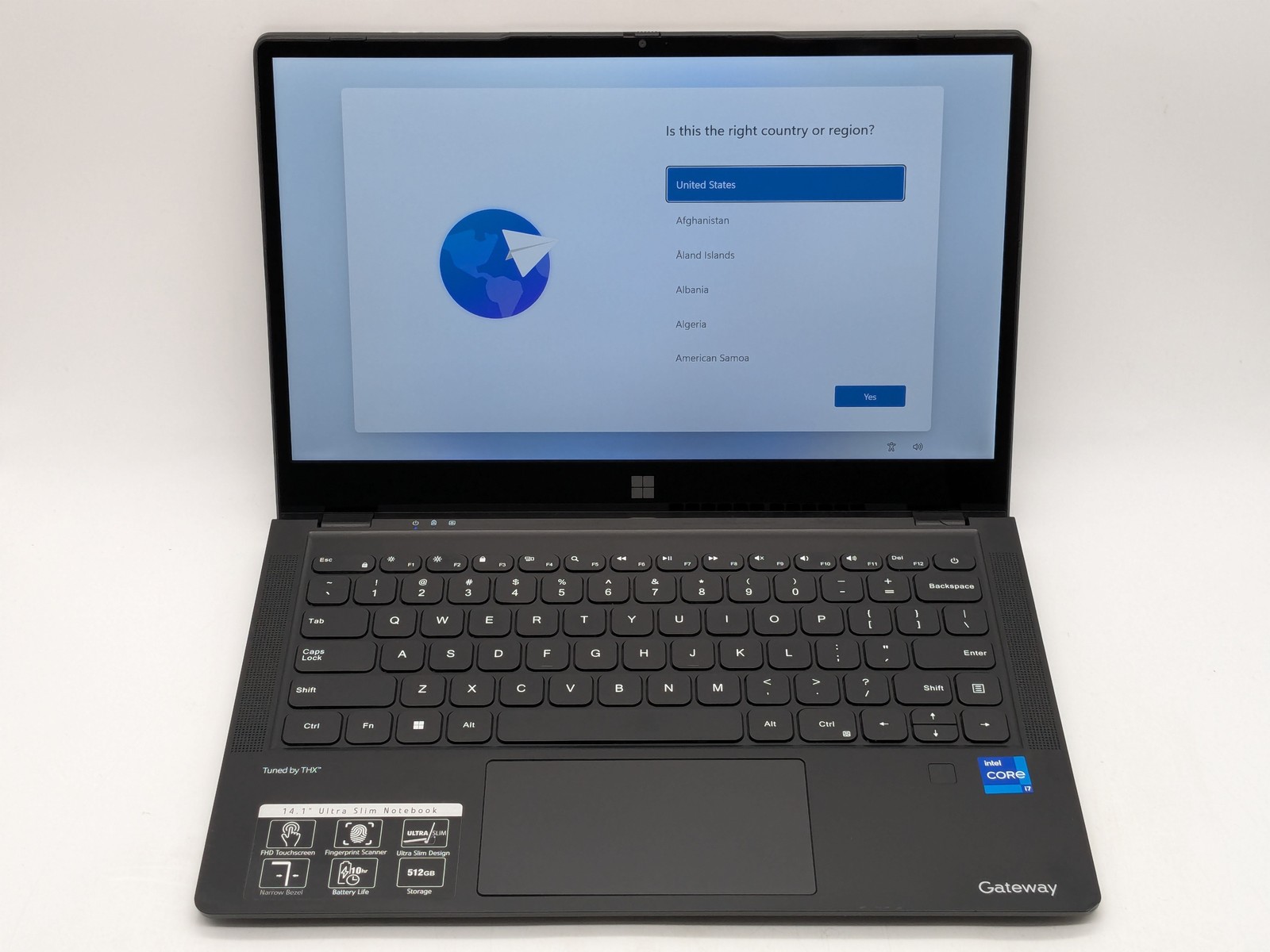 Gateway GWTC71427-BK 14″ FHD Touch I7-1255U 512GB SSD 8GB W11 Webcam FP Reader