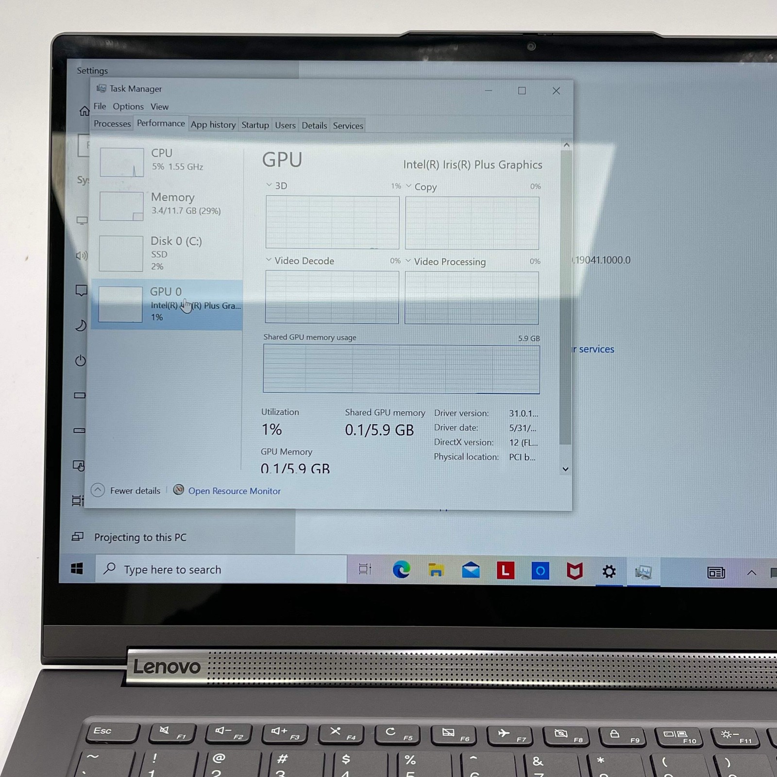 Lenovo Yoga C940 81Q9 14″ i7-1065G7 1.3GHz 12GB RAM 512GB SSD