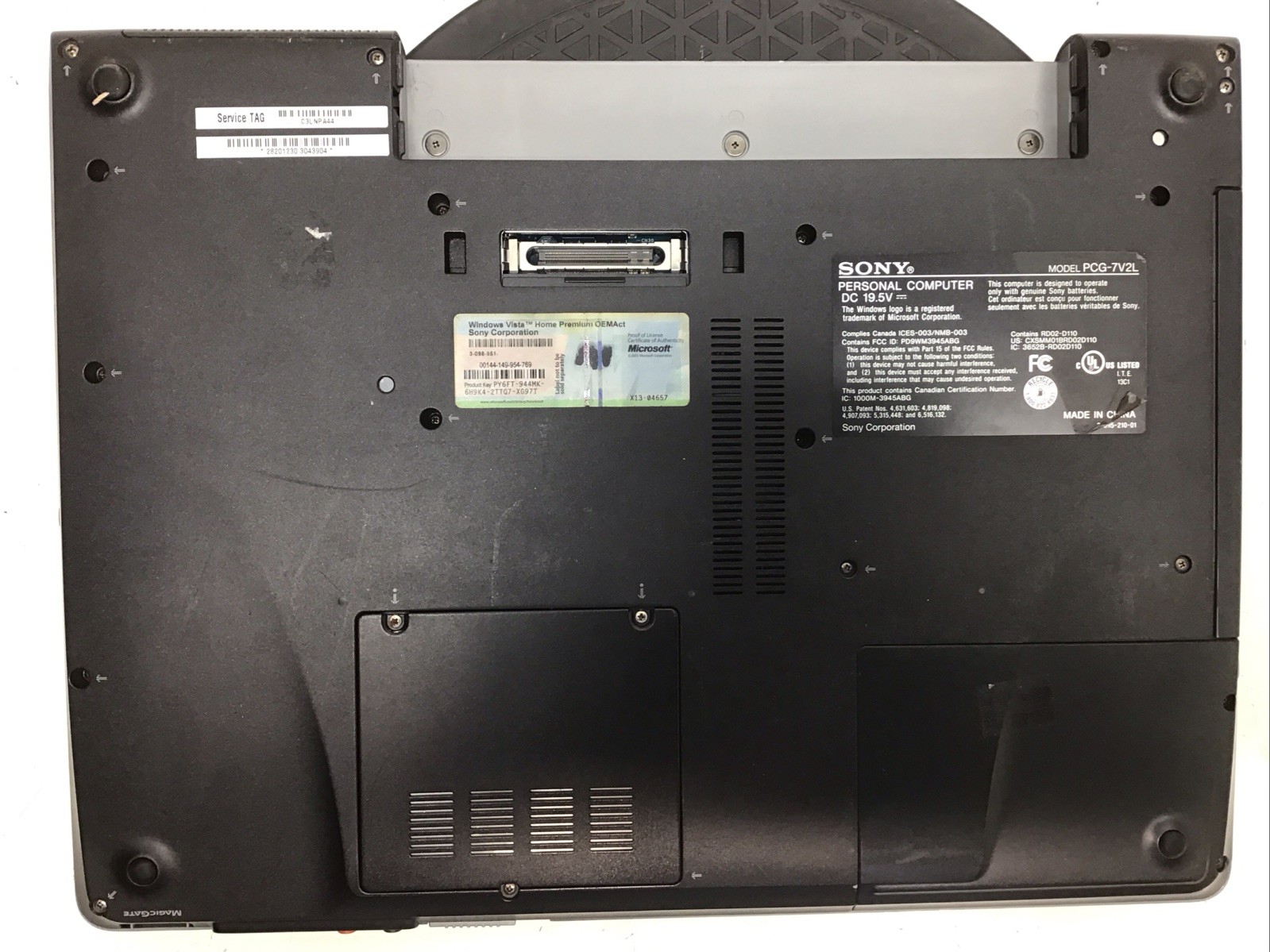 Sony Vaio VGN-FE880E Intel Core 2 Duo T5500 1.66GHz 2 GB NO HDD