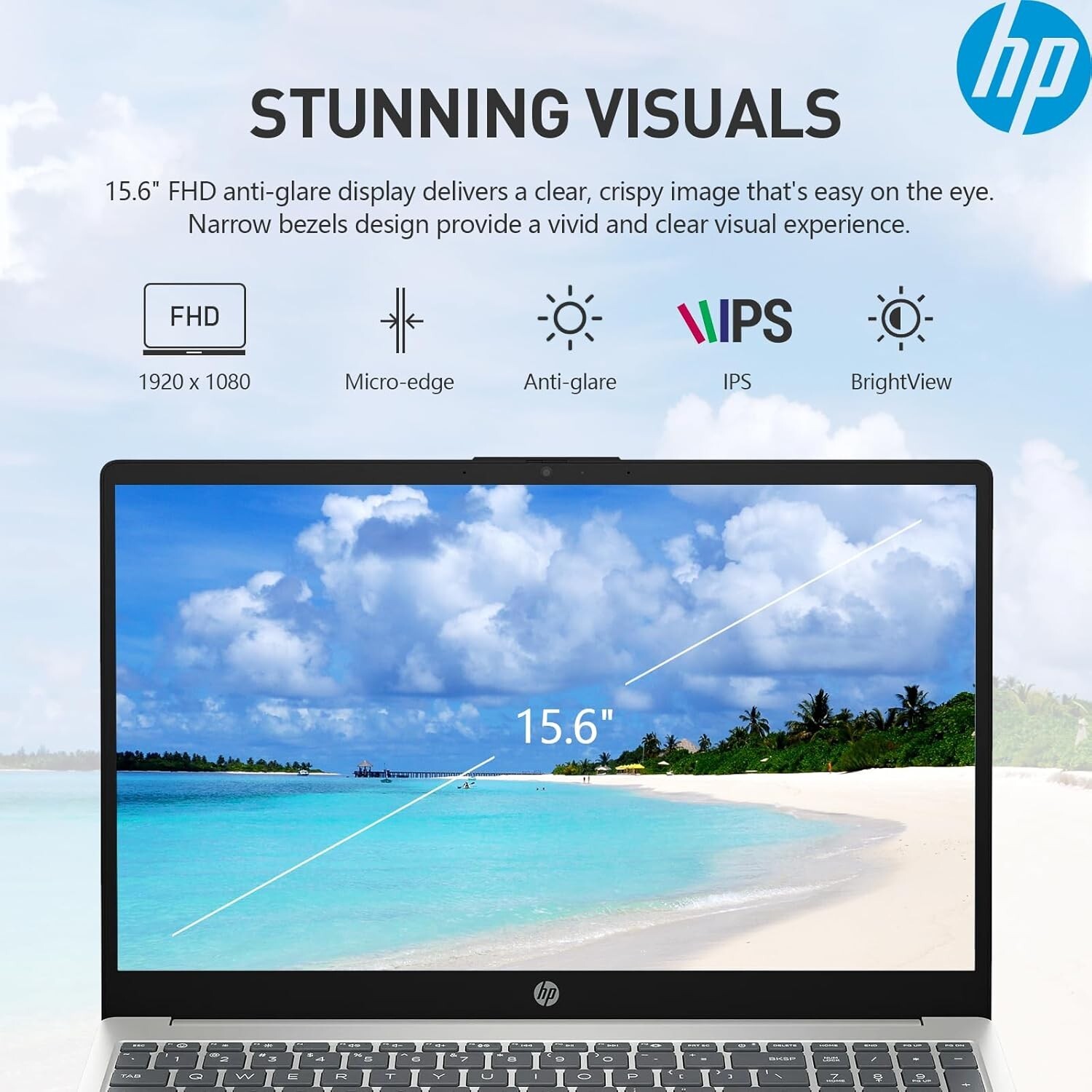 HP Laptop 15.6″ FHD Intel i5-1235U Up to 64GB RAM & 2TB SSD Windows11 Pro+OFFICE