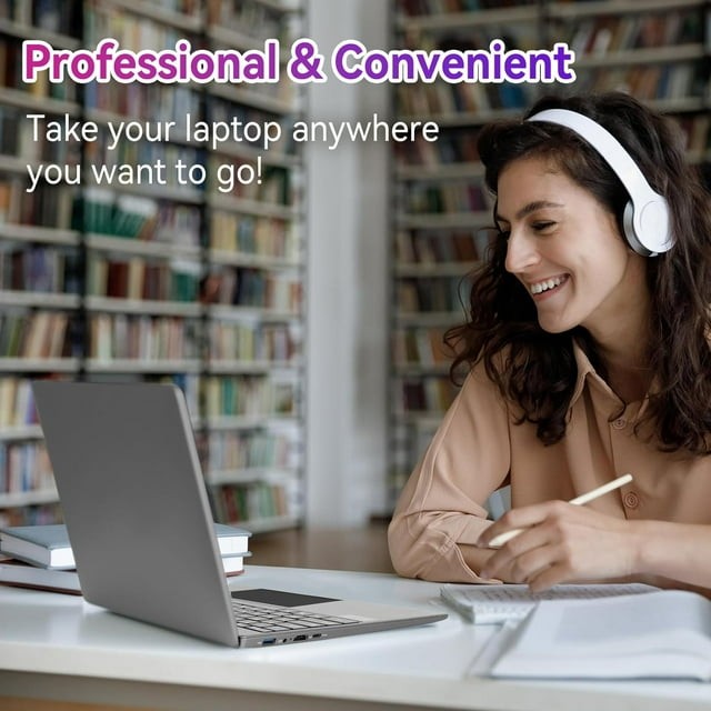 15.6 inch Laptop 16GB+512GB Windows 11 Computers Support WiFi, Bluetooth,Gray