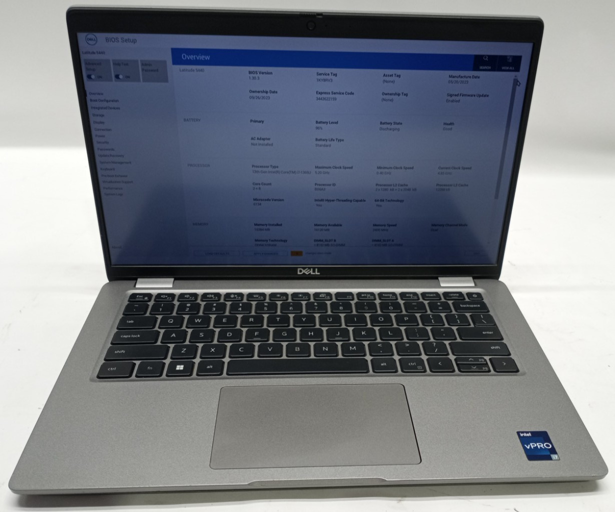 Dell Latitude 5440 i7-1365U VPRO@5.20GHz 16GB RAM 256GB NVMe WIN 11 Pro MC596!