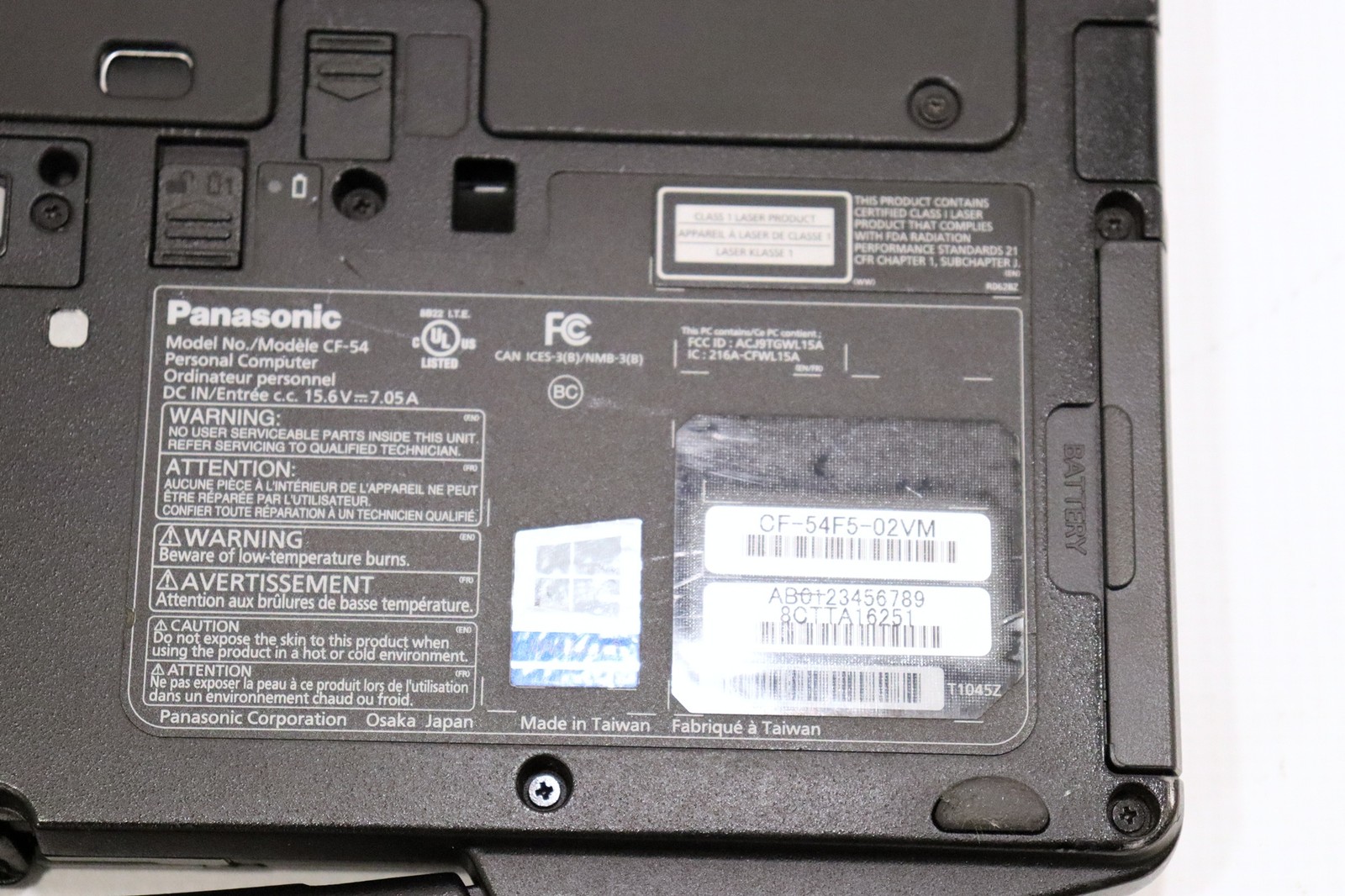 Panasonic Toughbook CF-54 FHD 14.0″ Touch Intel i5-6300U 16GB RAM 2TB SSD W11P