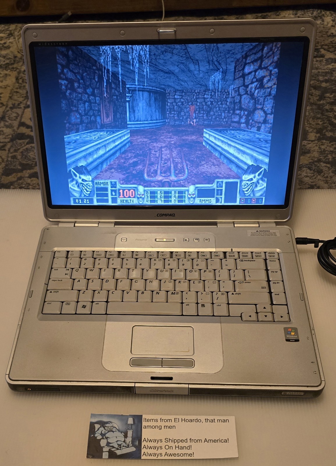 Compaq Presario C500 Laptop Intel Celeron M 1.60 Ghz 2GB Ram 80GB HDD Win XP Pro