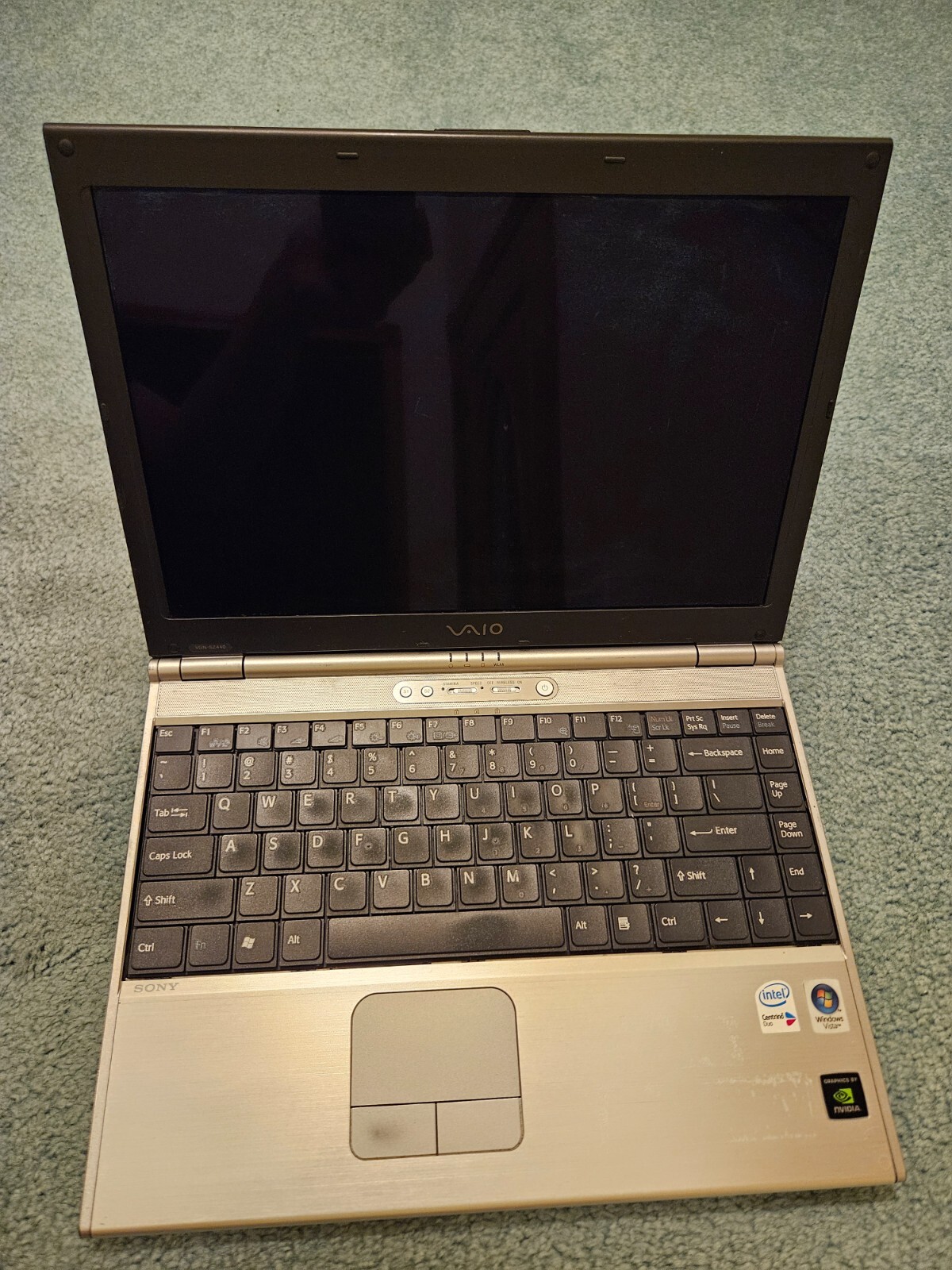 Sony Vaio Laptop Model PCG-6Q3 L- Untested! Includes RAM! Nvidia Graphics!