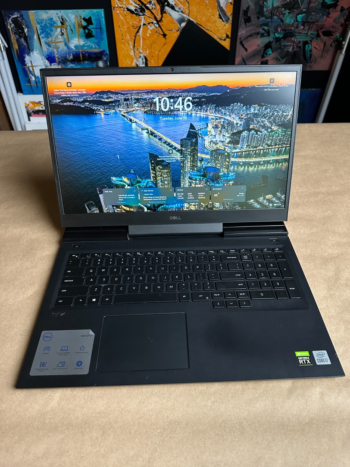 Dell G7 17 Gaming Laptop i7-10750H RTX 2070 32GB 512GB SSD 300Hz Win11 + BOX