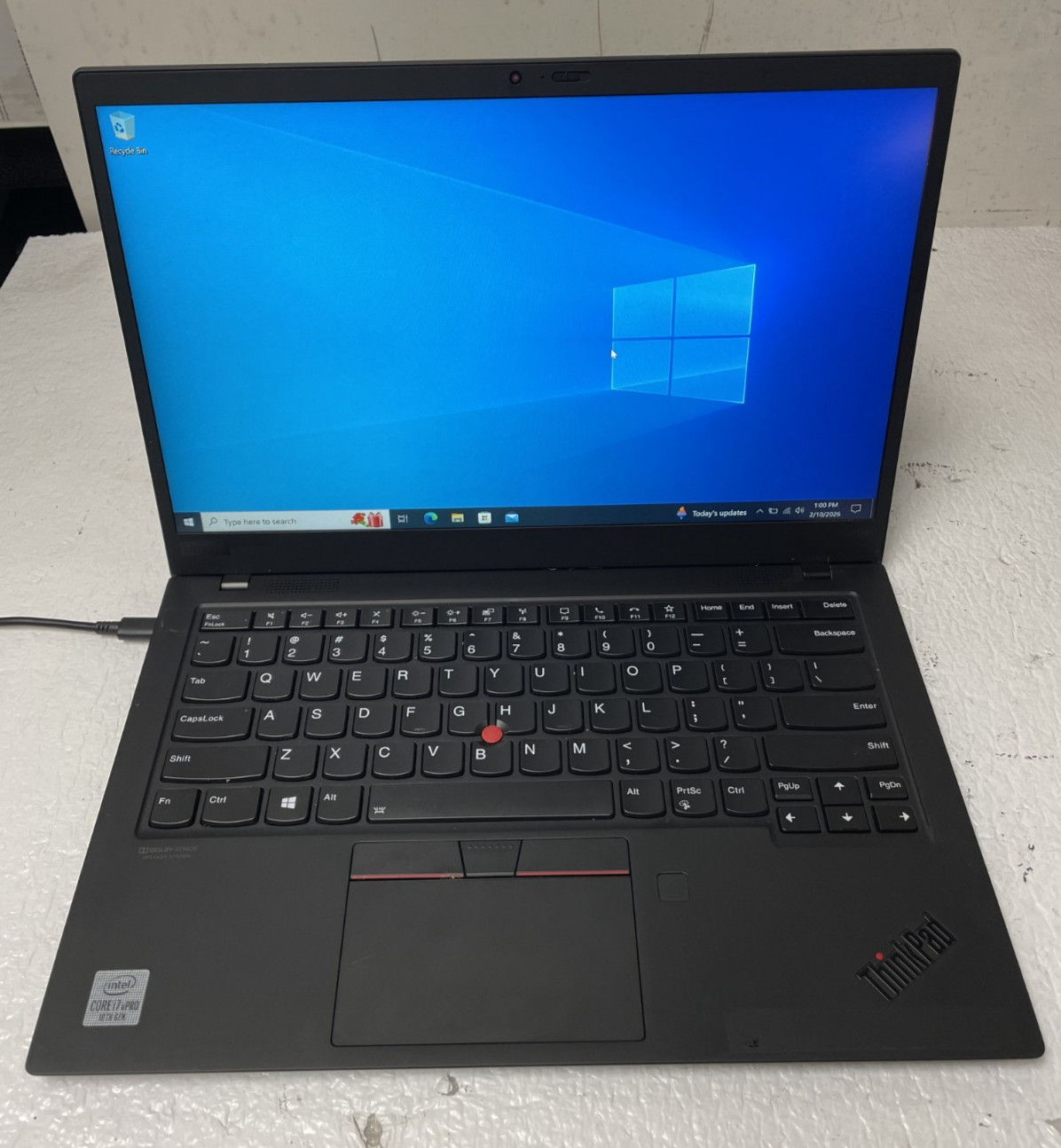 Lenovo ThinkPad X1 Carbon 8thGen TouchScrn 14″ i7-10610U 16GB RAM 512GB SSD READ