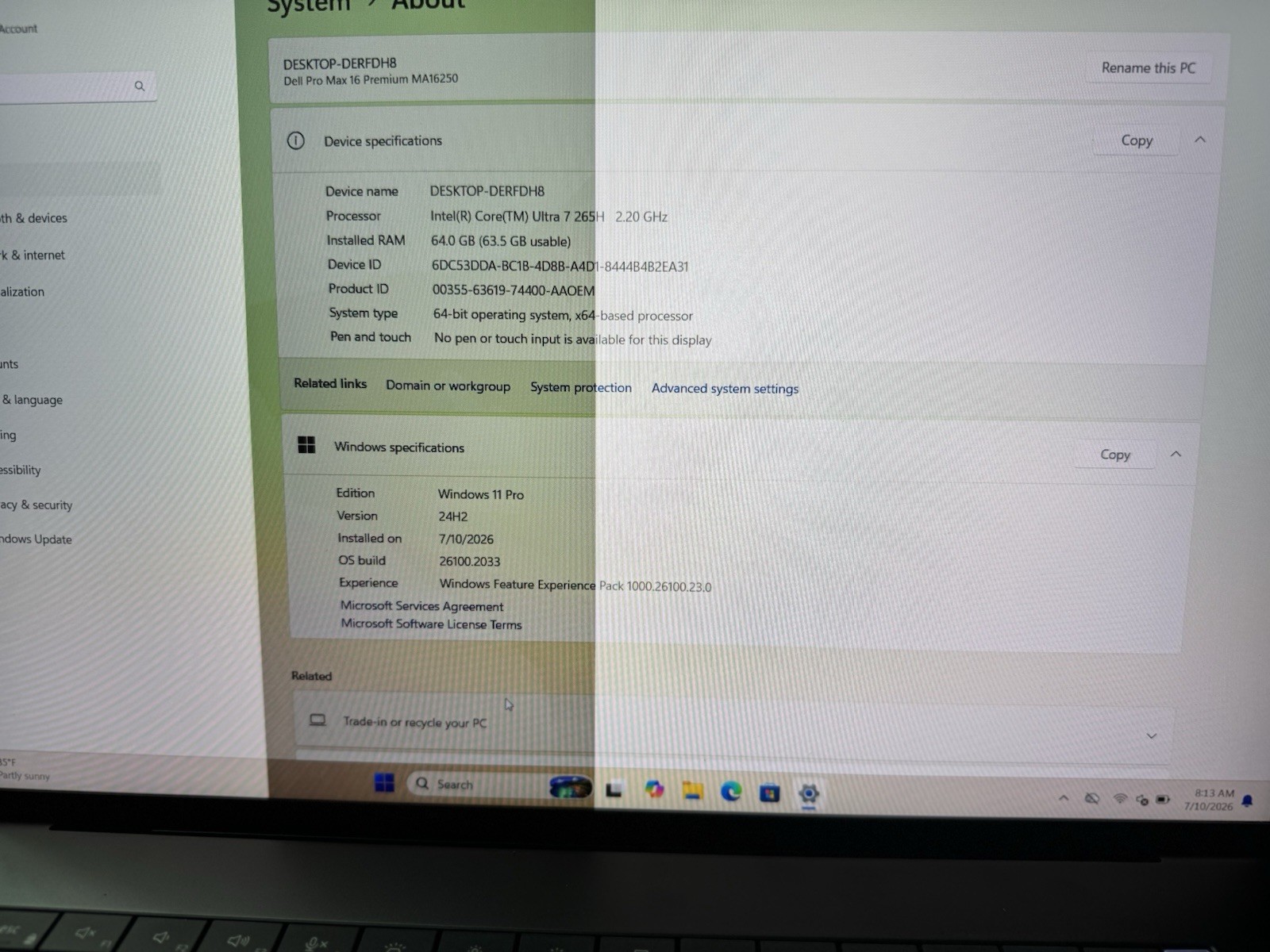 Dell Pro Max 16 MB16250 FHD 7 64GB 512GB