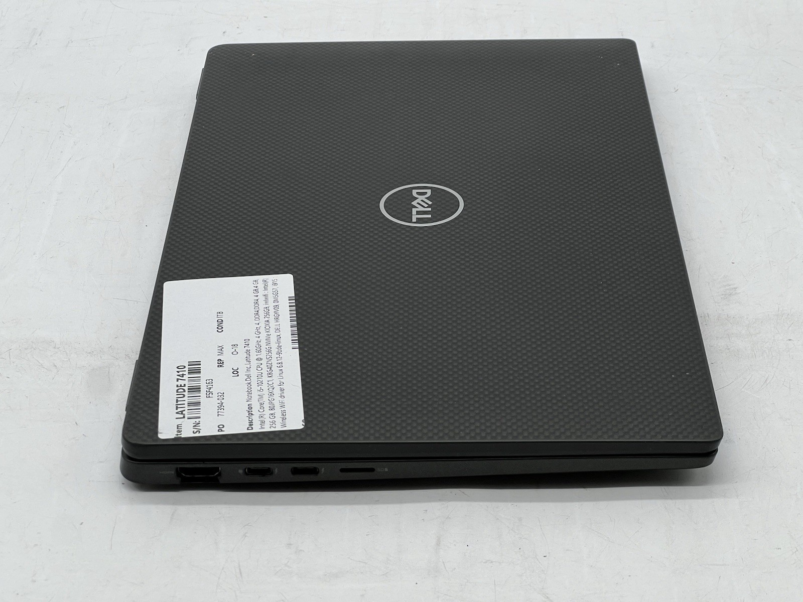 Dell Latitude 7410, i5-10210U CPU, @ 1.60GHz, 8GB RAM, 256GB NVMe-No OS/AC