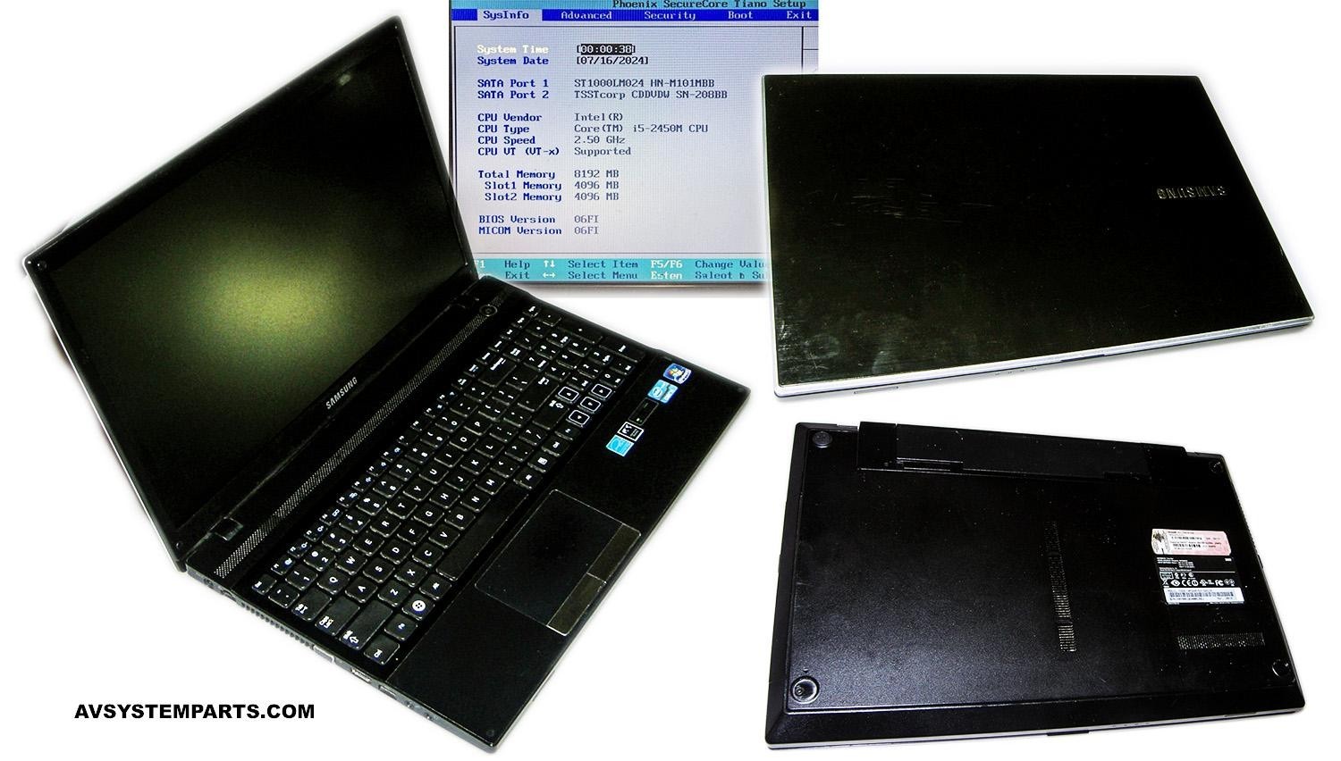 Samsung NP300V5A Intel Core i5-2430M 2.40GHz 8GB, 1TB HDD, Win.10, HDMI As-IS