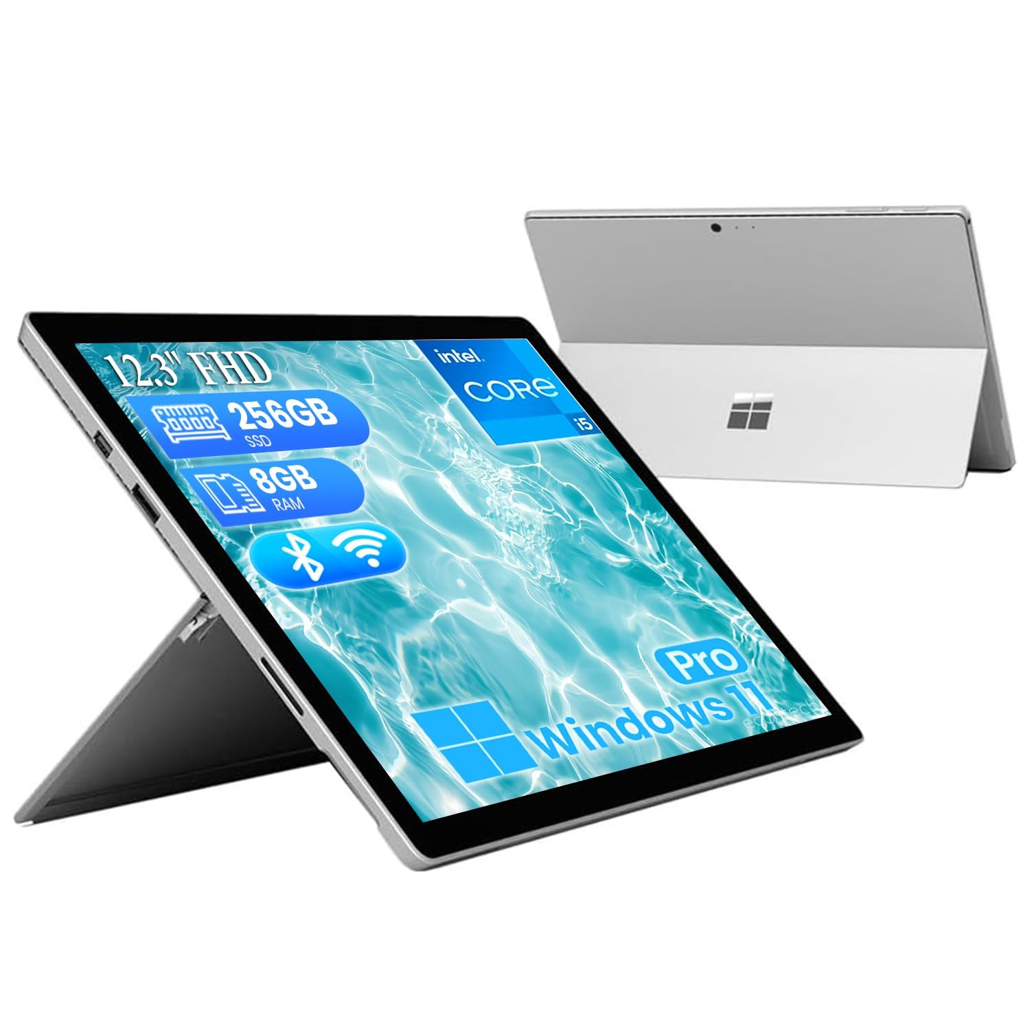 Microsoft Surface Pro 5 Tablet PC, Core i5-7300U, 8GB RAM, 256GB SSD, USB 3.0,