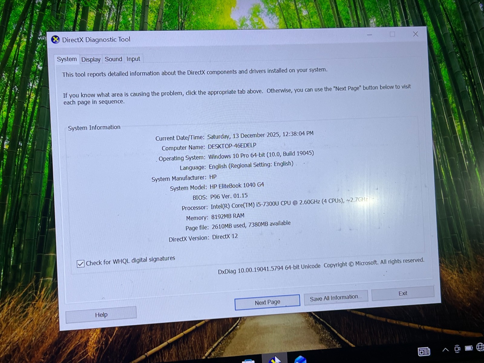 HP ELITBOOK 1040 G4 WINDOWS 10 PRO 256GB SSD HDD 8 GB RAM I5-7300U – FOR PARTS