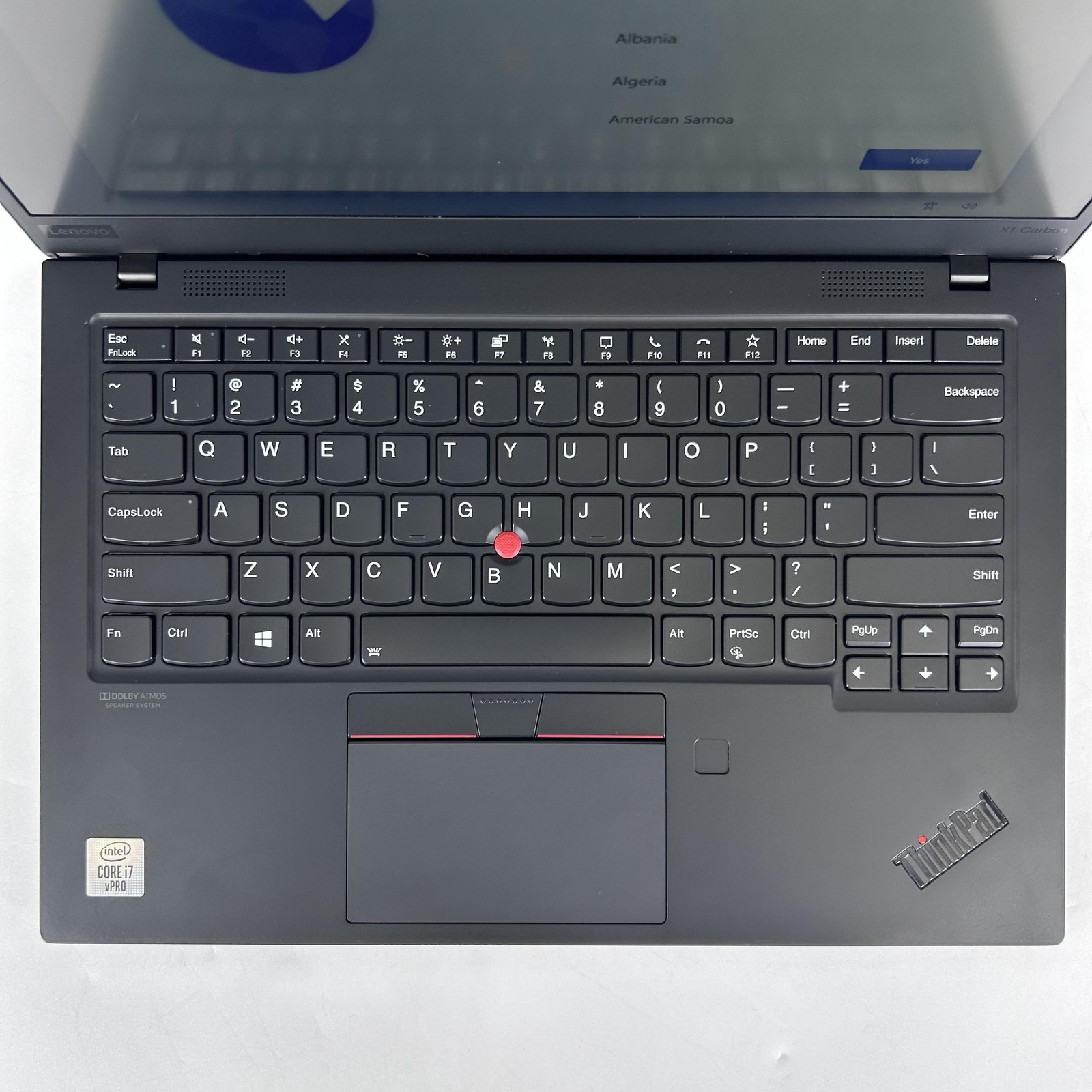 Lenovo ThinkPad X1 Carbon Gen 8 14 FHD TOUCH i7-10610U 16GB 512GB SSD LCD BLEED
