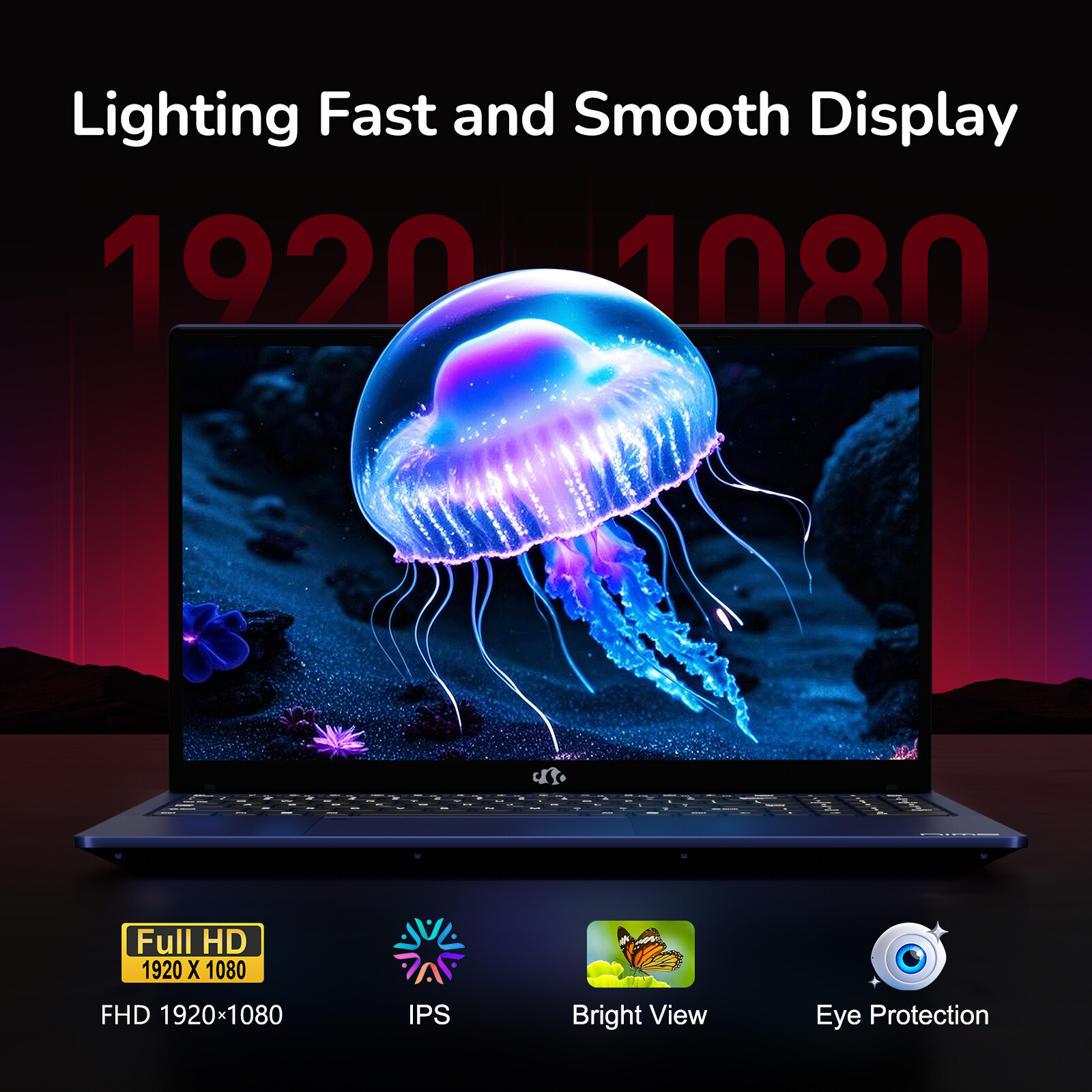 NIMO 15.6 FHD Laptop 8 Cores AMD Ryzen 7 6800H, 32GB DDR5 RAM 1TB SSD Wifi 5