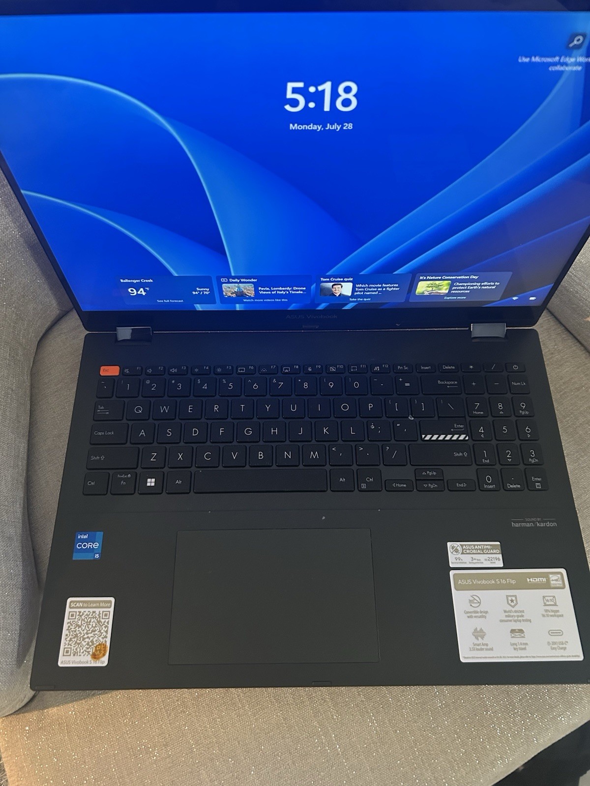 🔥NEW ASUS Vivobook S 16 Flip 2-in-1 16″ WUXGA 2K Touch Laptop Core i5 8GB 512GB
