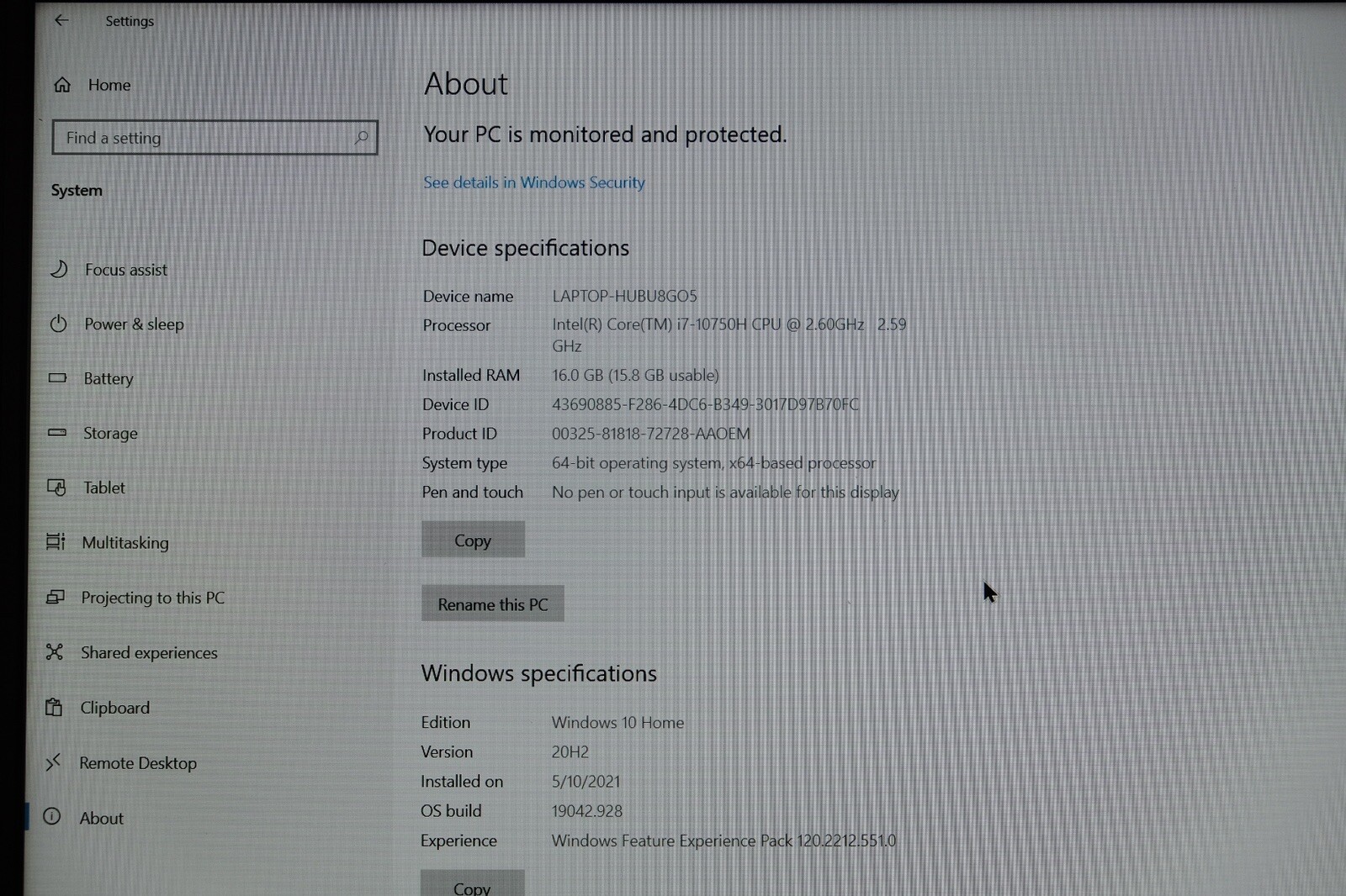 ASUS ROG Zephyrus M15 GU502
