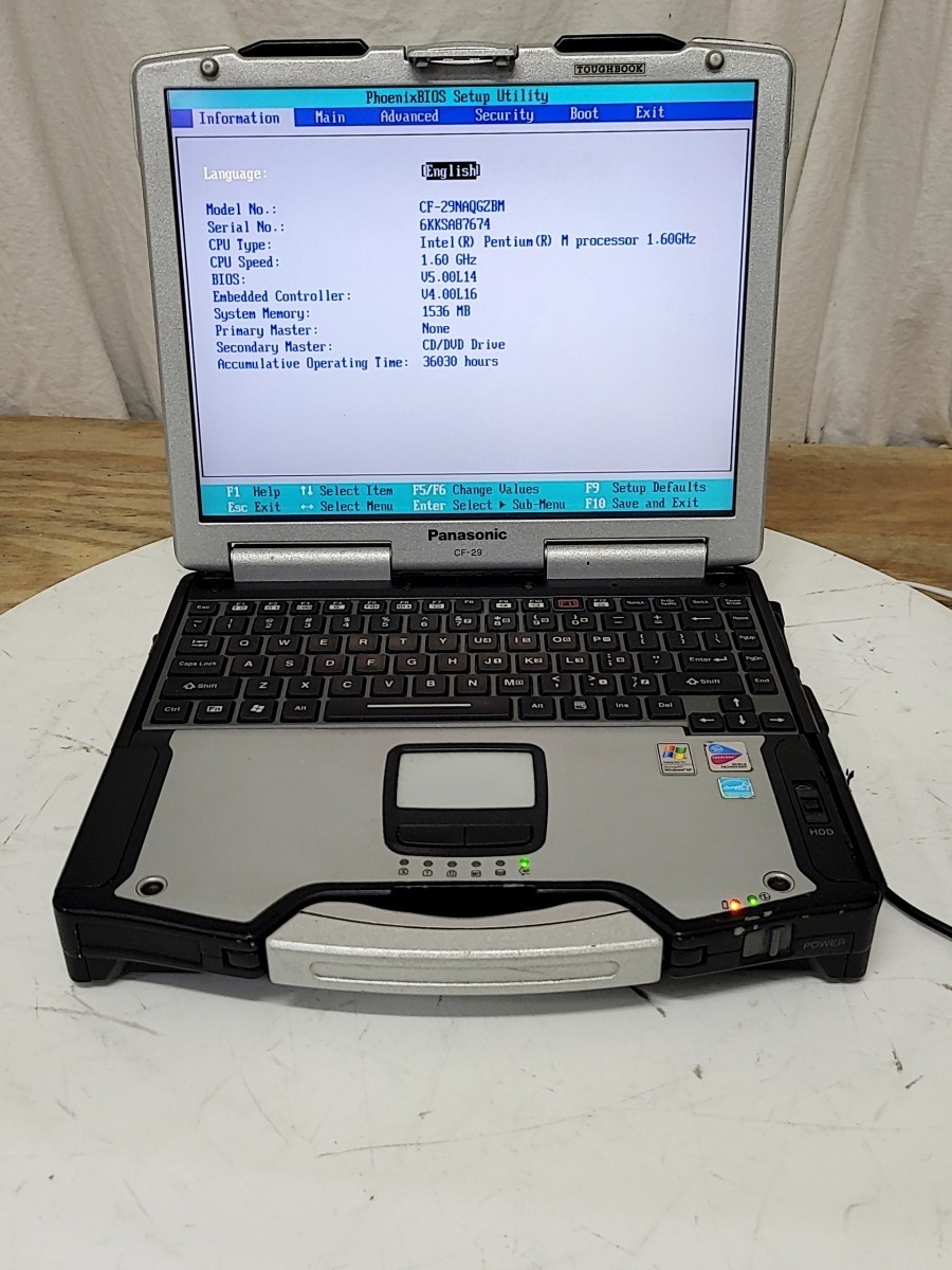 PANASONIC CF-29NAQGZBM Laptop Intel PENTIUM M 2GB SEE NOTES