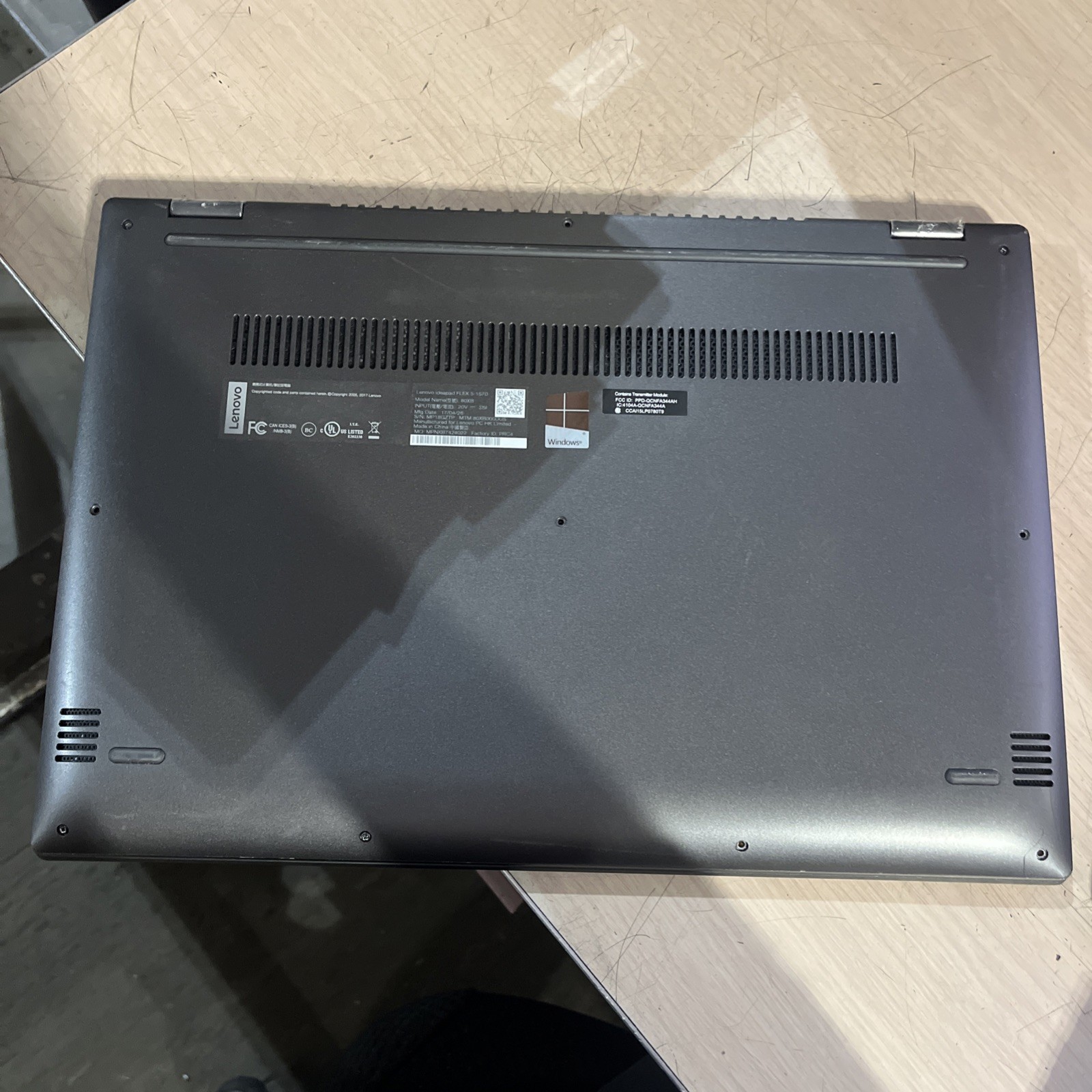 LENOVO FLEX 5 INTEL CORE I7 7TH GEN 8GB RAM NO HD