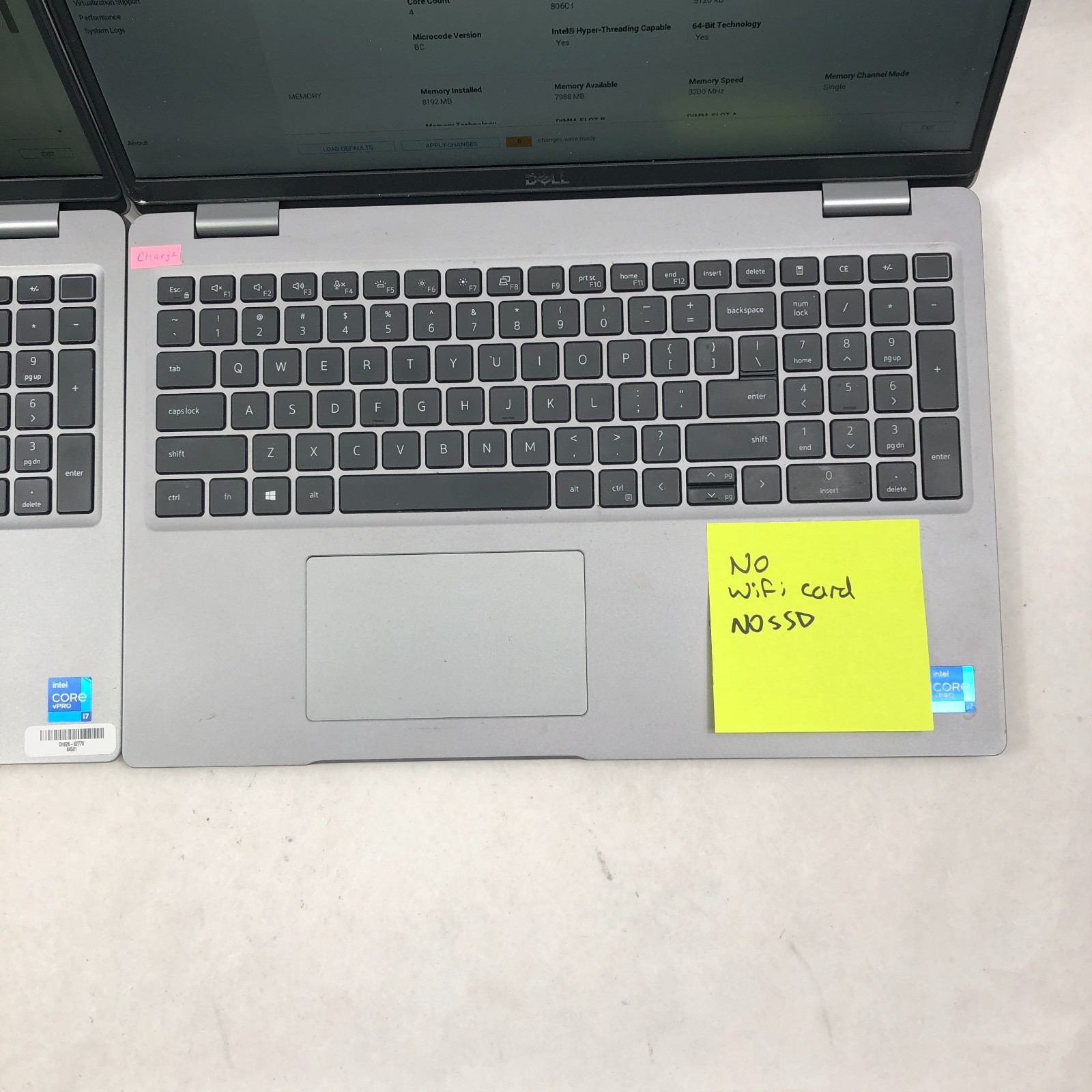 Lot of 2 Dell Latitude 5520 Intel Core i5-1145G7 2.60GHz 8GB RAM NO SSD/AC
