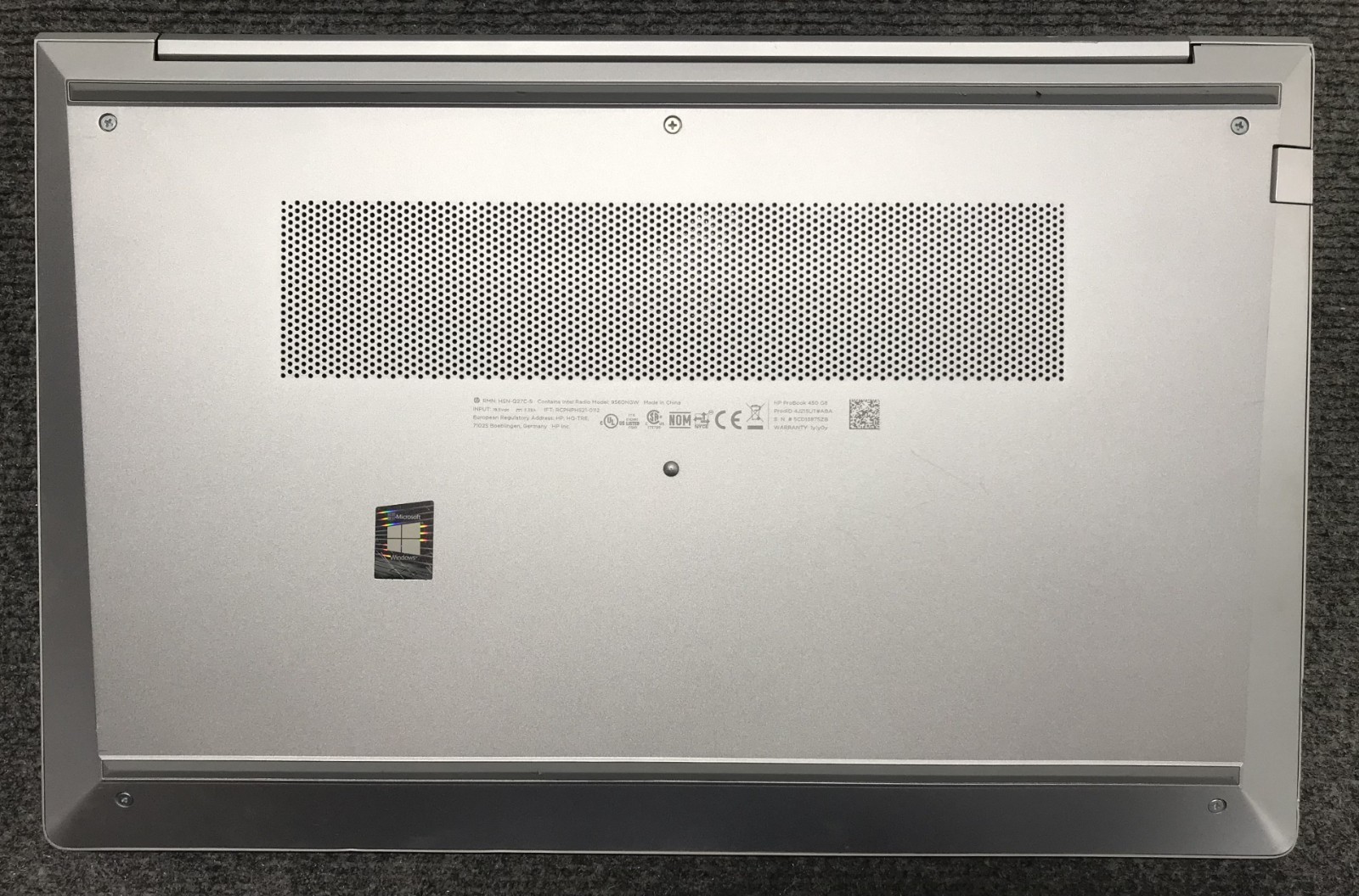 HP ProBook 450 G8 15.6″ Laptop i5-1135G7 16GB RAM 256GB NVMe, As Is