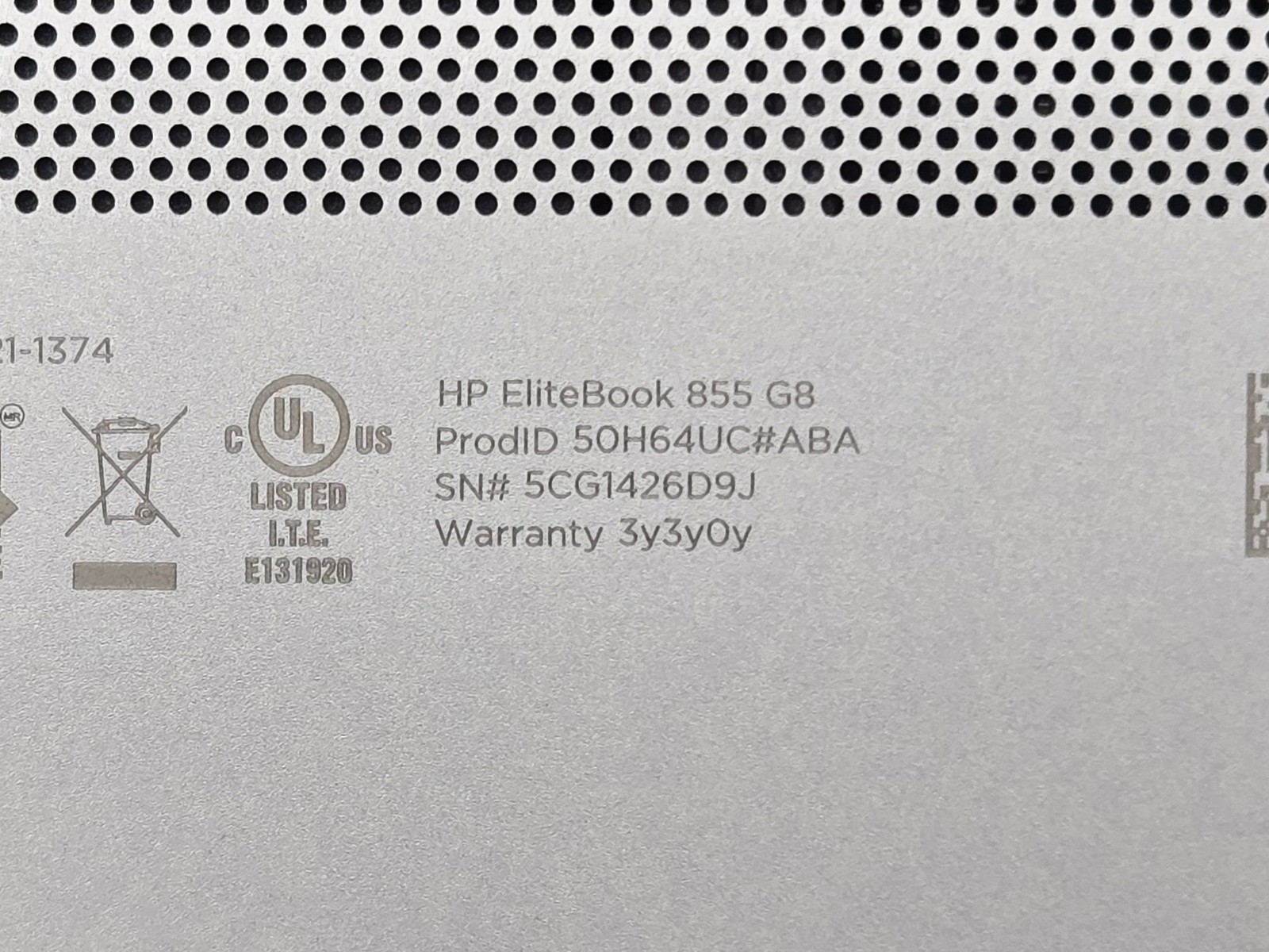 HP EliteBook 855 G8 15″ FHD Touch RYZEN 7 PRO 5850U 512GB SSD 16GB W11P *READ*