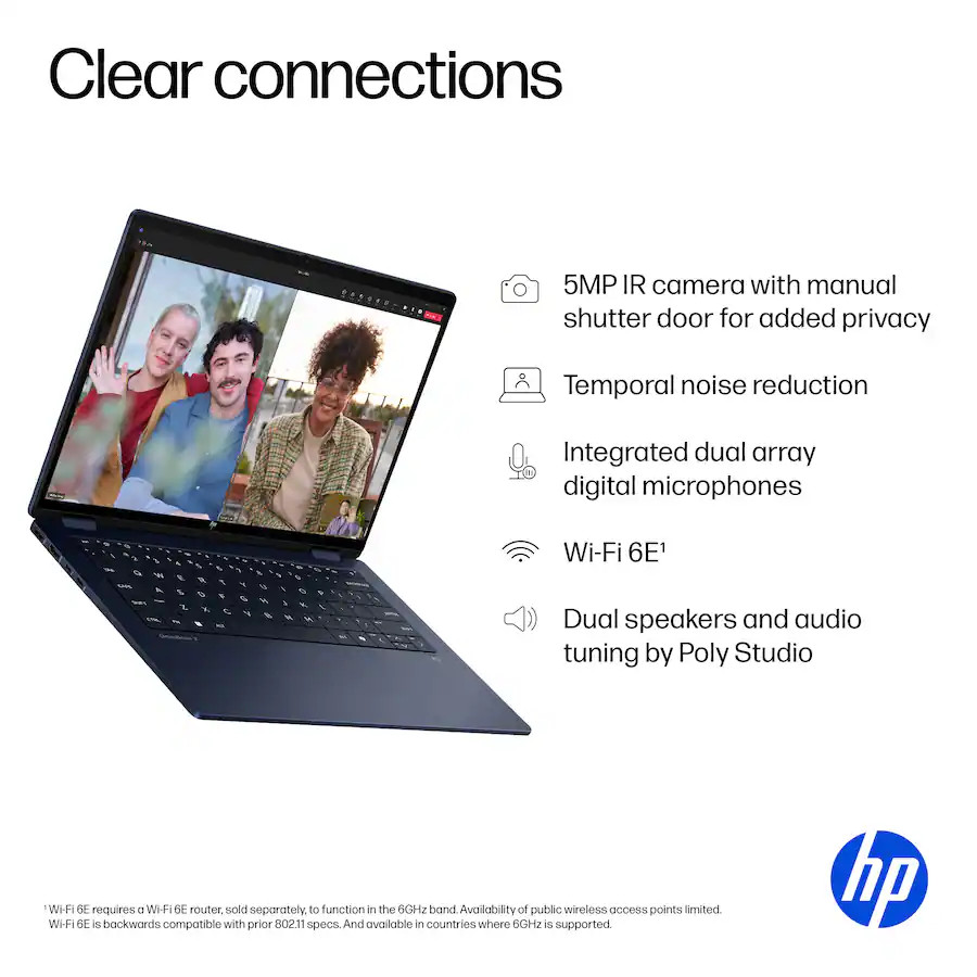 HP OmniBook X 14″ Laptop Intel Core Ultra 5 226V 16GB, 512GB SSD – Blue