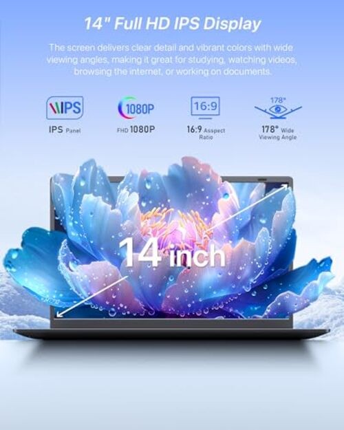 Laptop 14 Inch, 8GB RAM, 128GB SSD 8.0 GB 14 Inches Space Gray 128.0 GB