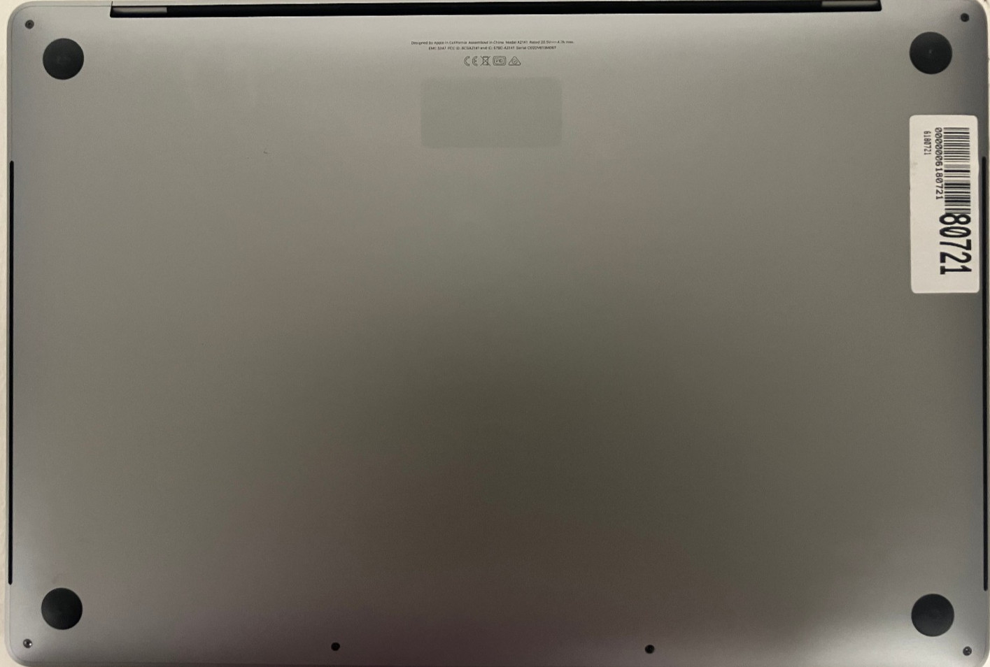 Apple MacBook Pro A2141 16″ Radeon 5500M 2.4GHz Intel Core i9-9980HK 64GB 1TB